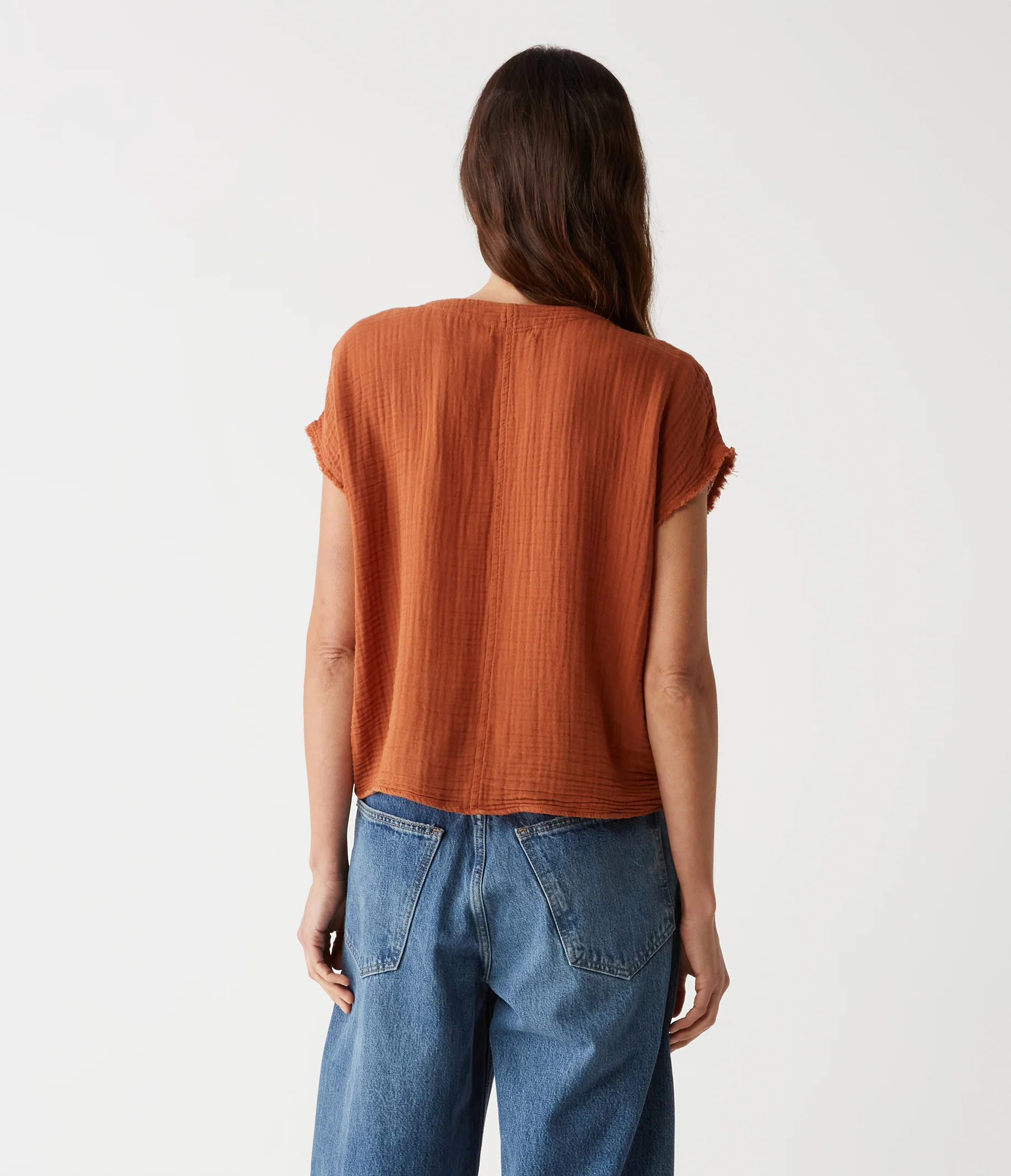 Evie Gauze Surplice Top - Image 31