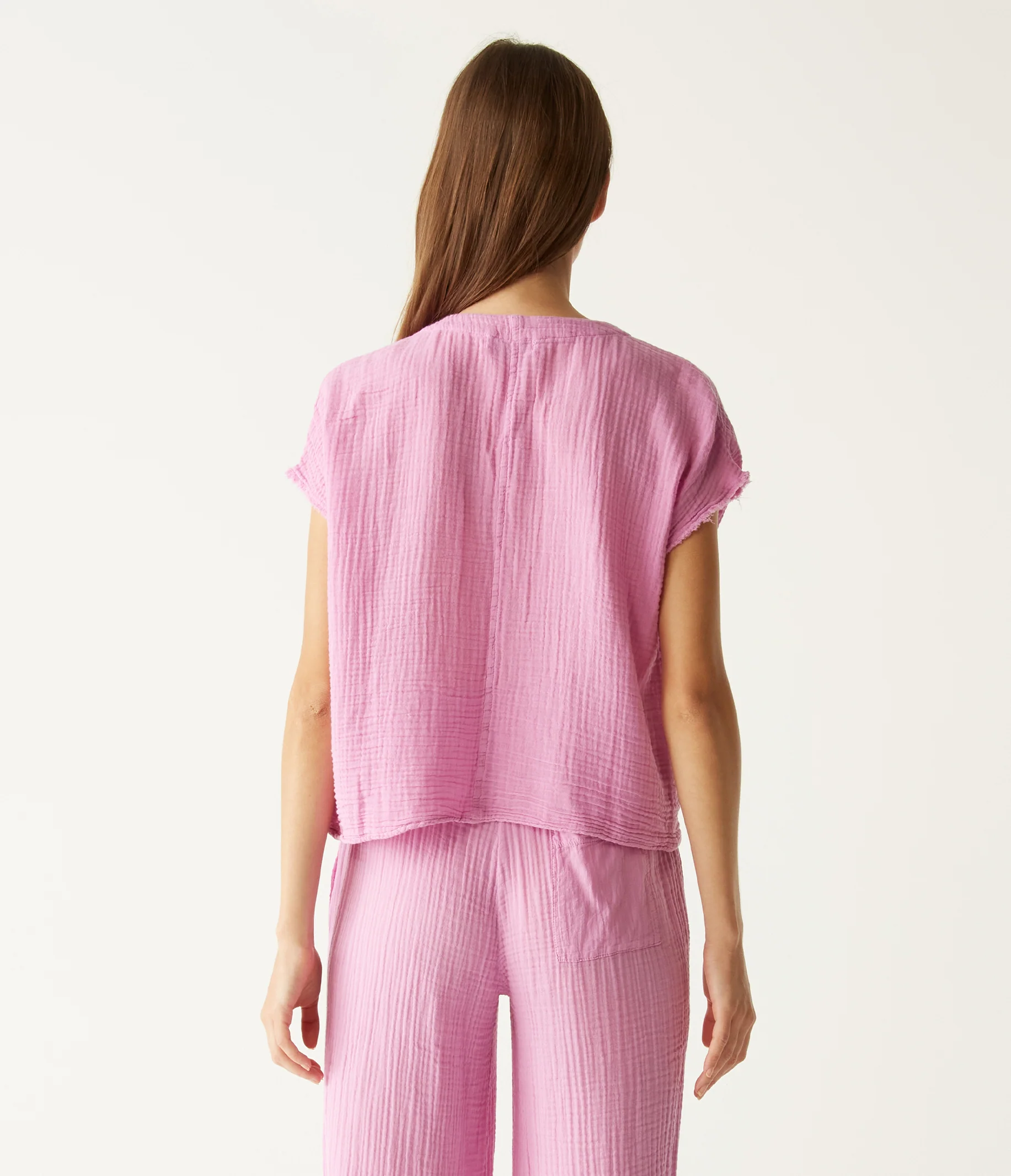 Evie Gauze Surplice Top - Image 35