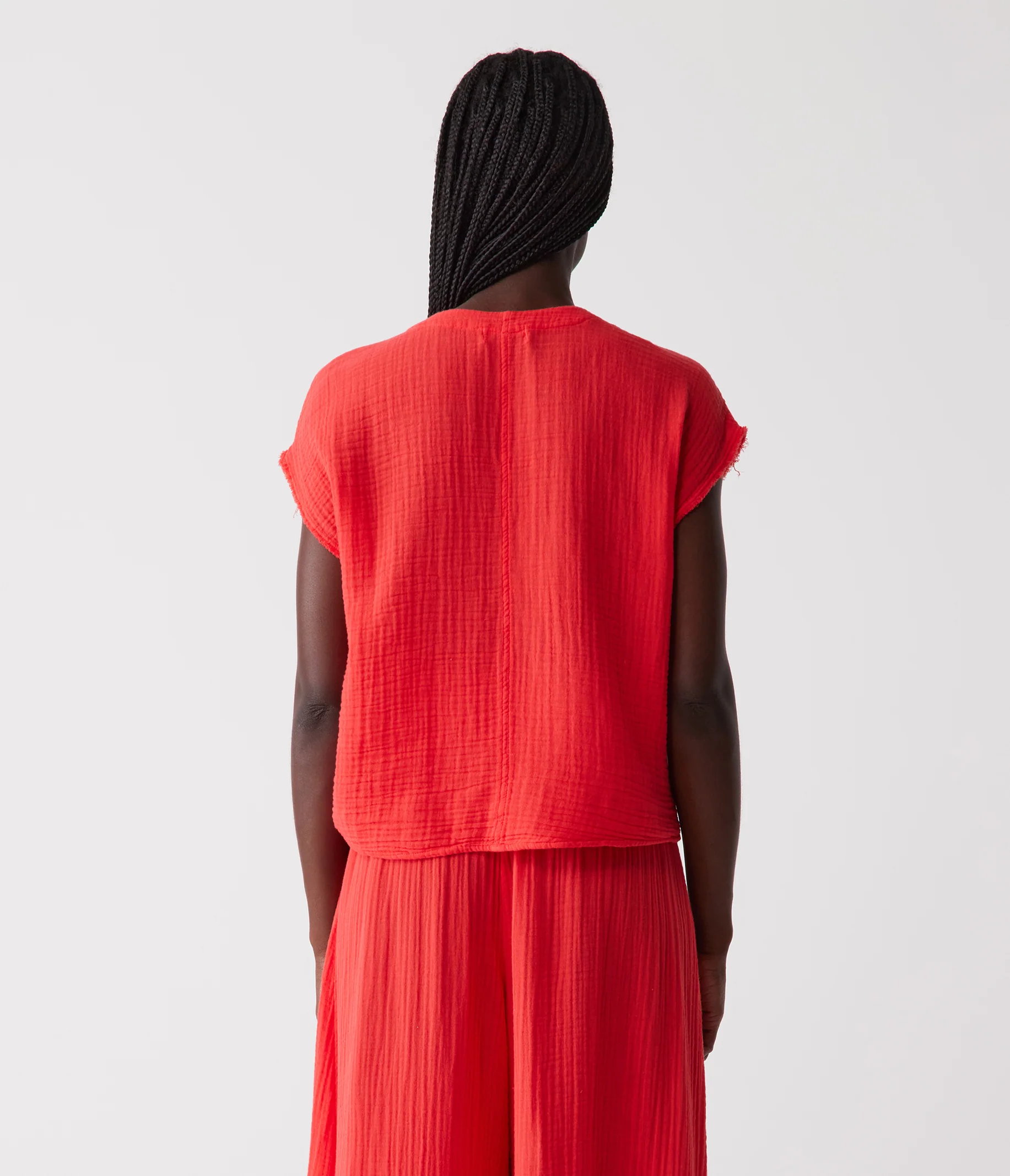 Evie Gauze Surplice Top - Image 39