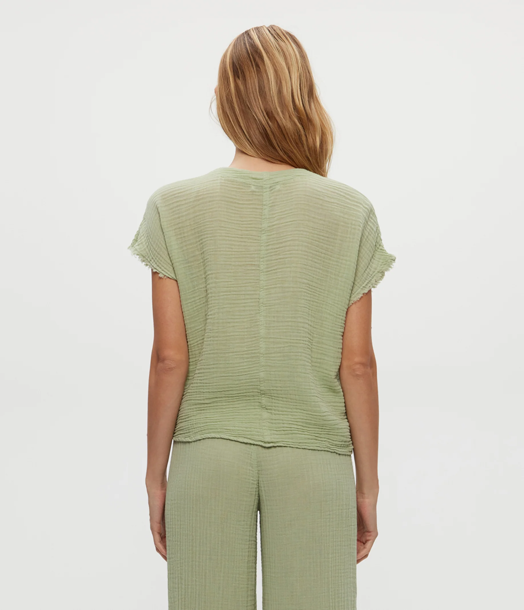 Evie Gauze Surplice Top - Image 4