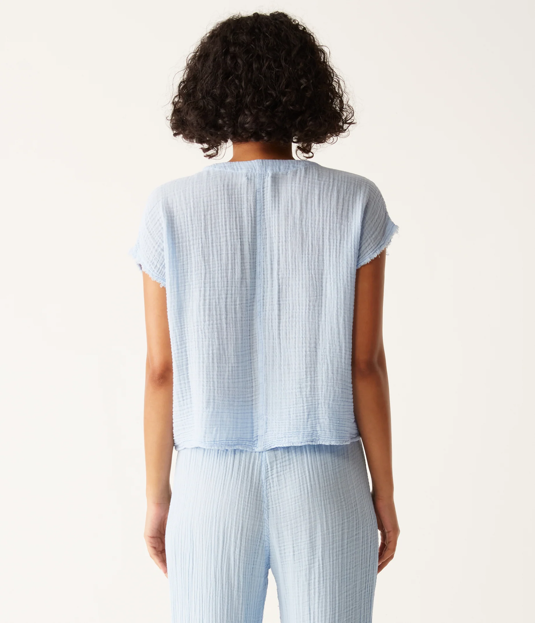 Evie Gauze Surplice Top - Image 47