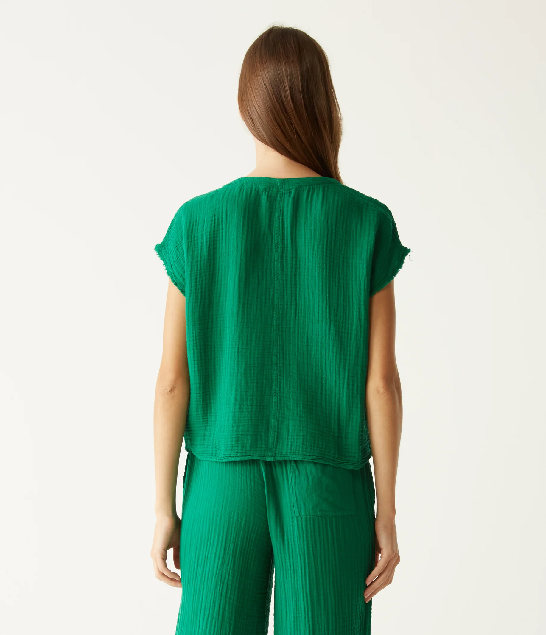 Evie Gauze Surplice Top - Image 63