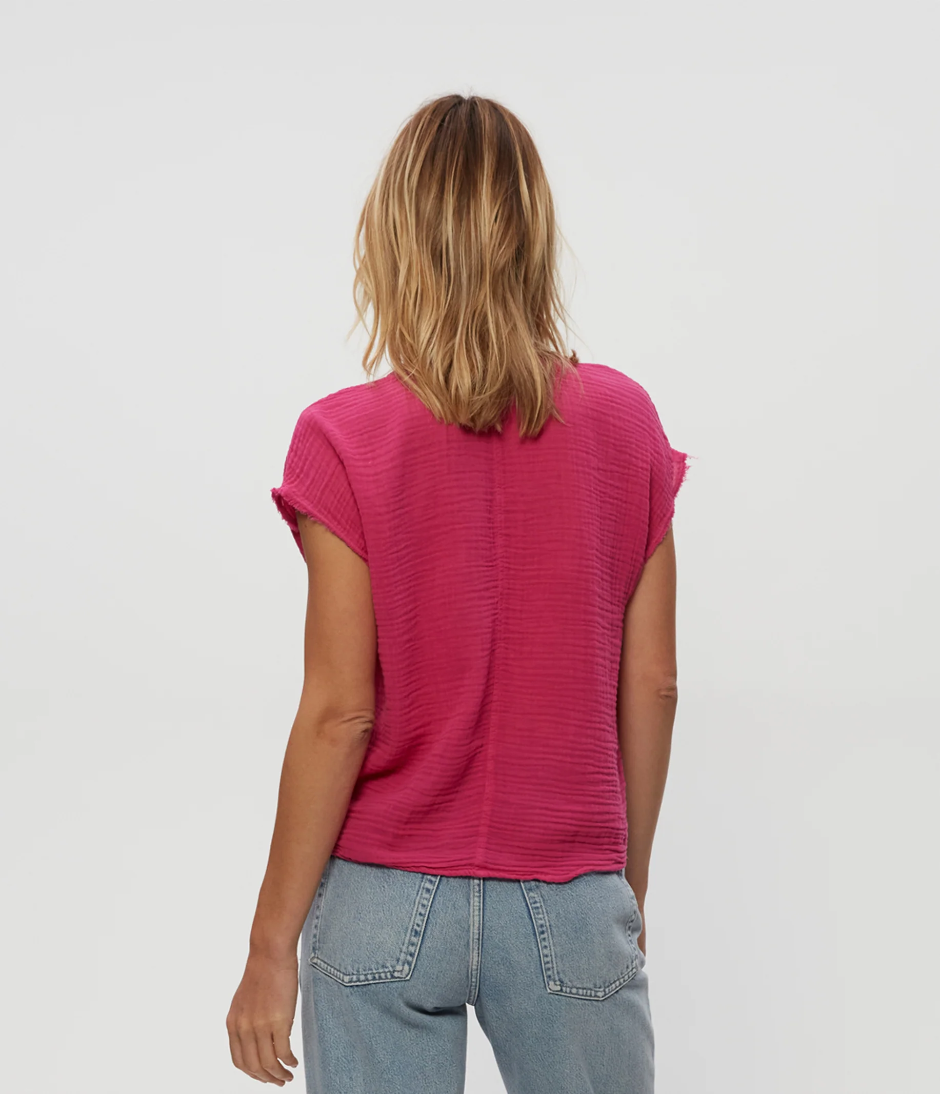 Evie Gauze Surplice Top - Image 8