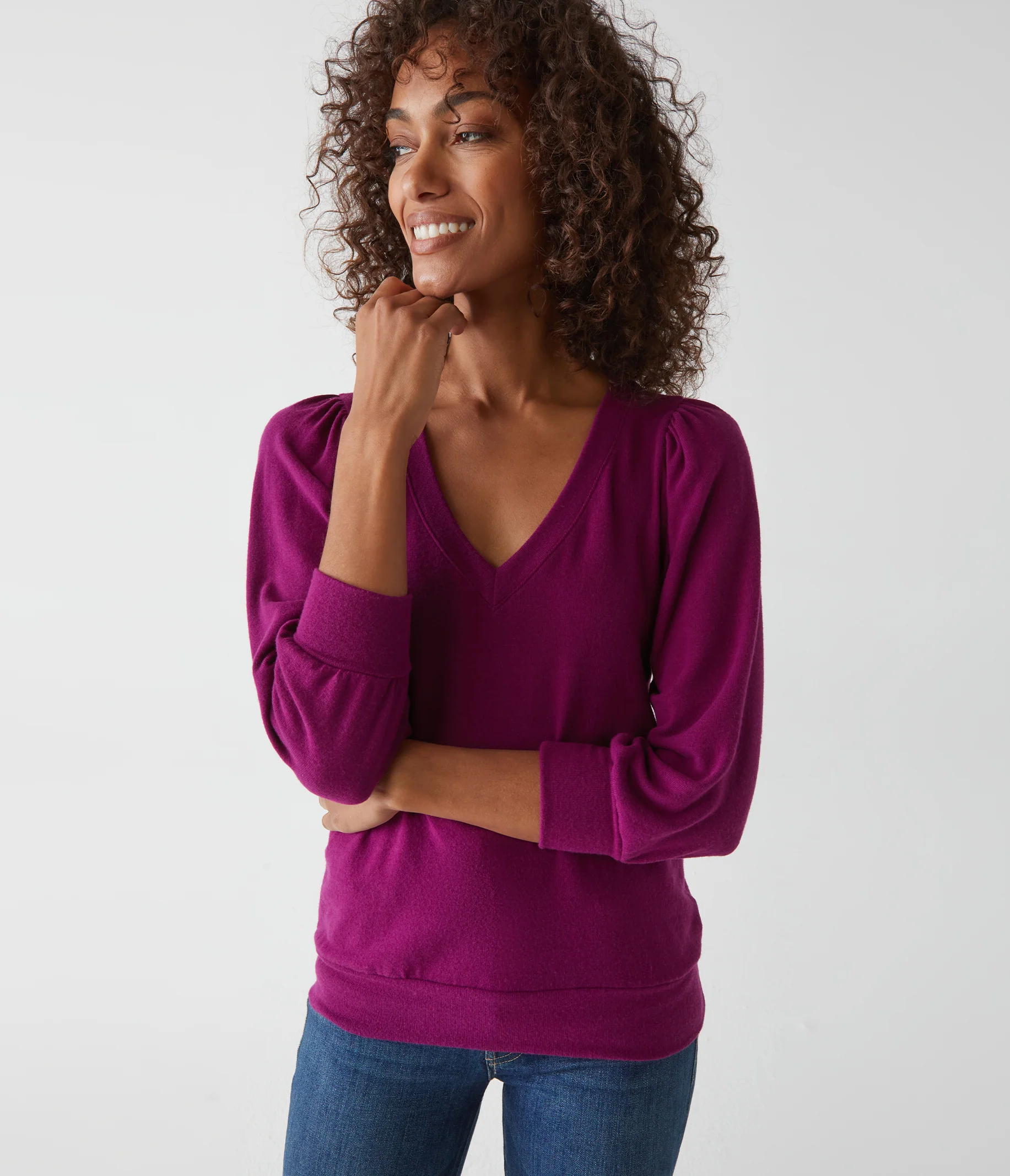 Gabriella V-Neck Top - Image 40