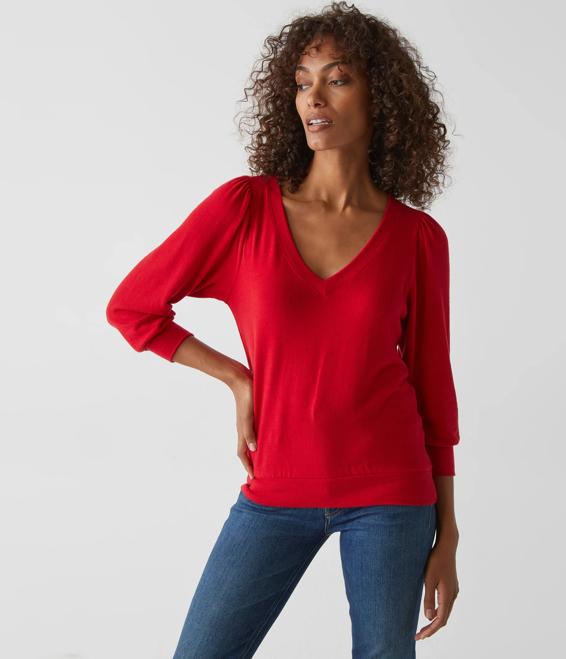 Gabriella V-Neck Top - Image 44