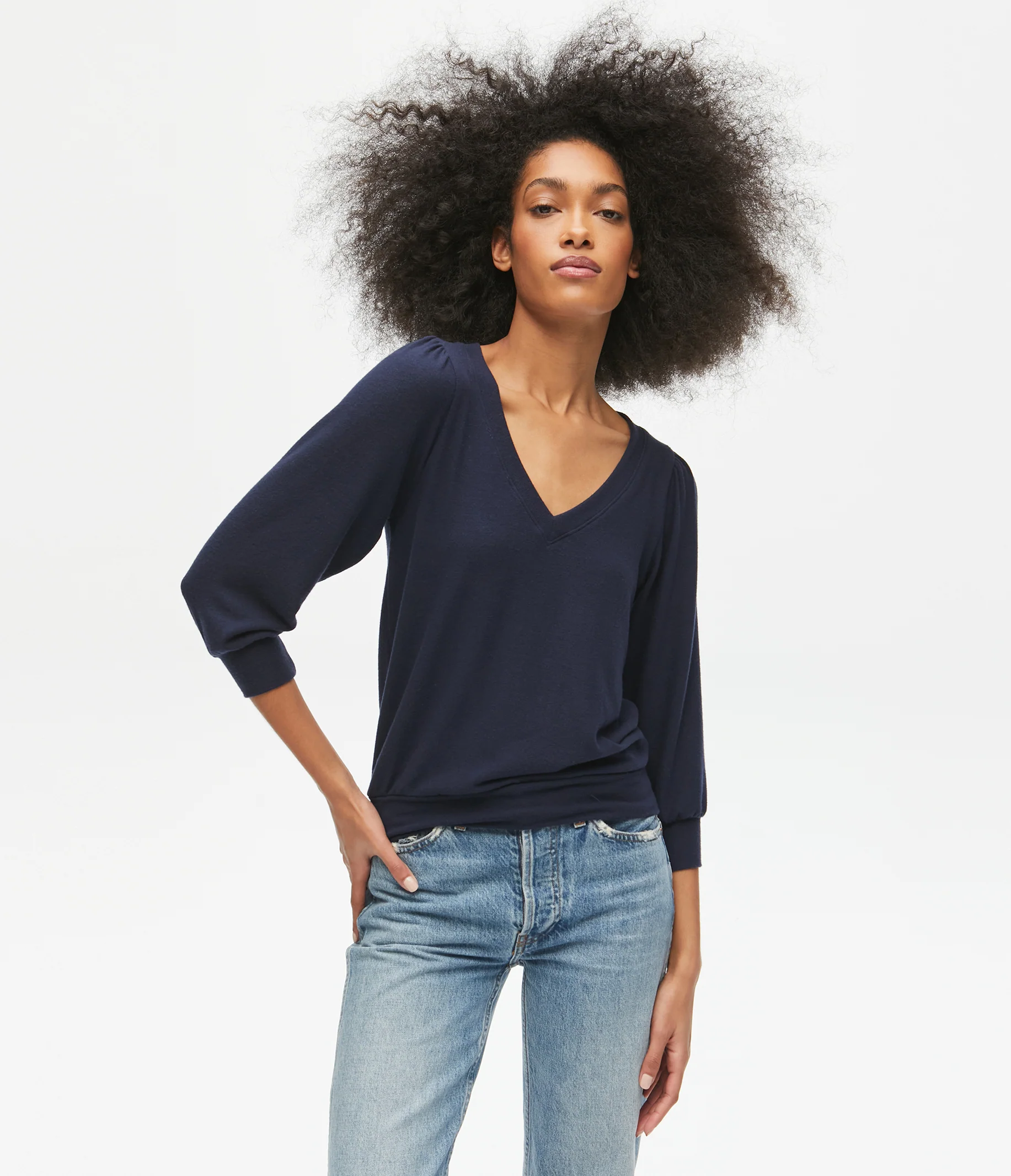 Gabriella V-Neck Top - Image 48