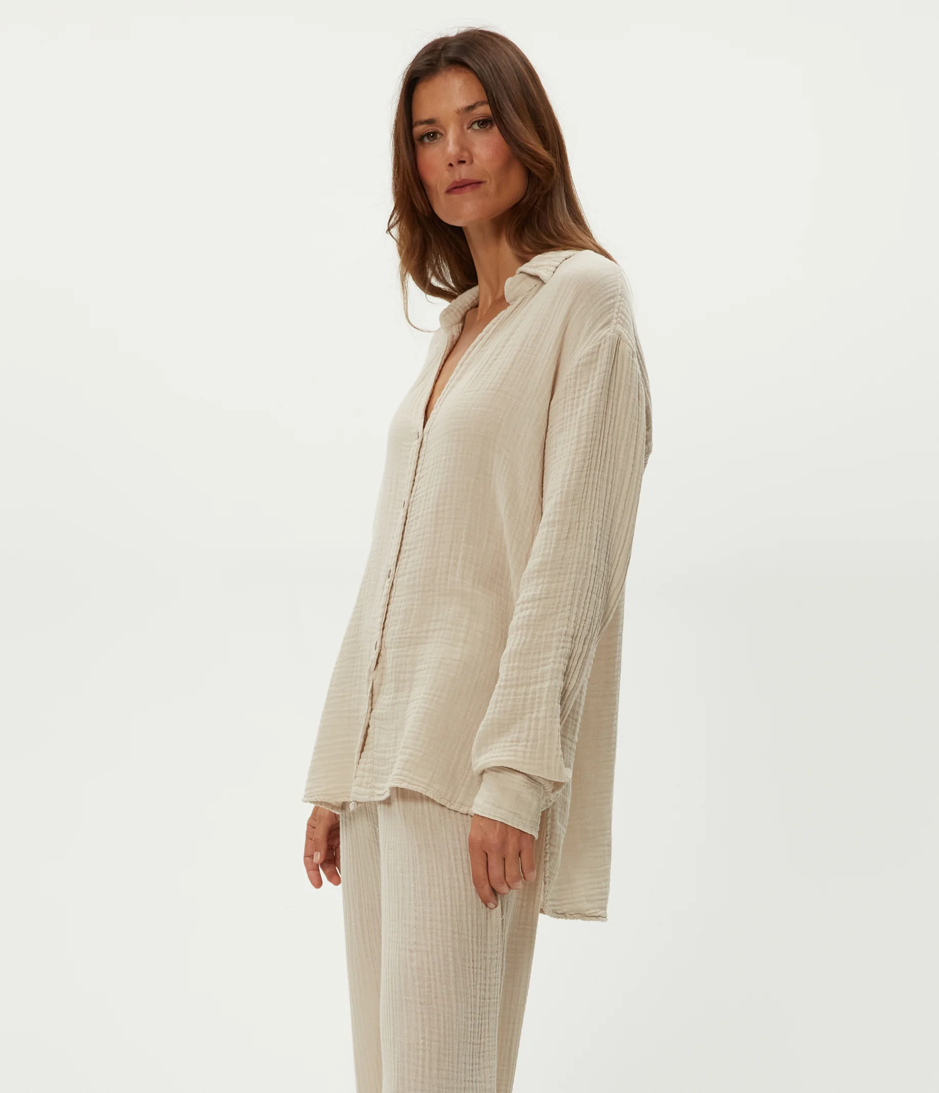 Leo Gauze Button Down Shirt - Image 15