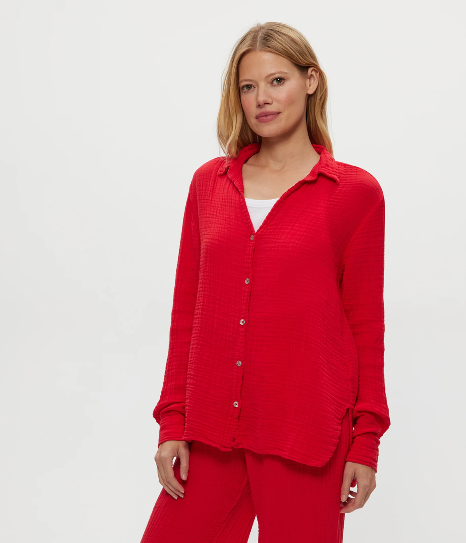 Leo Gauze Button Down Shirt - Image 52