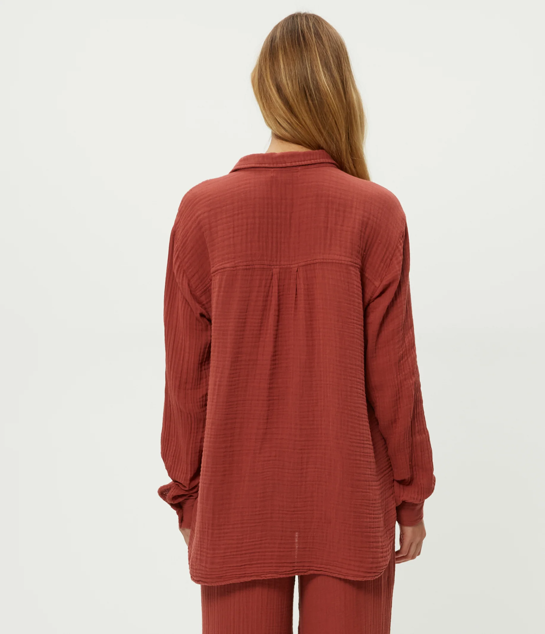 Leo Gauze Button Down Shirt - Image 61