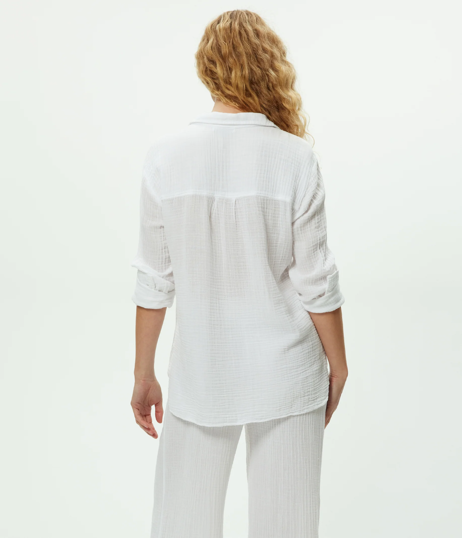 Leo Gauze Button Down Shirt - Image 73