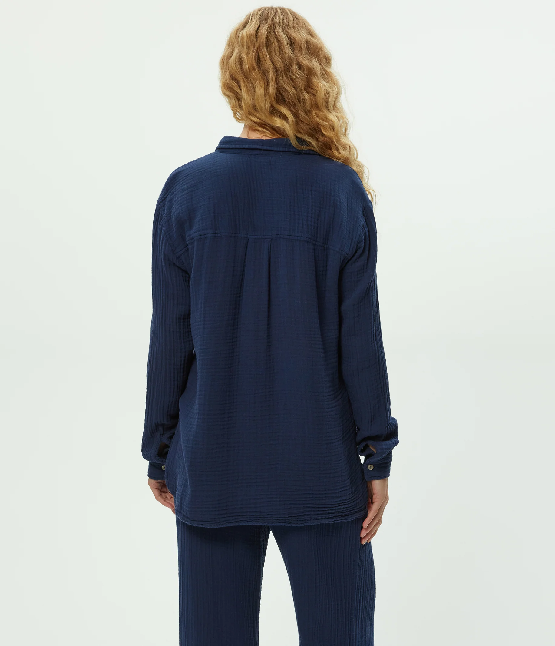 Leo Gauze Button Down Shirt - Image 8