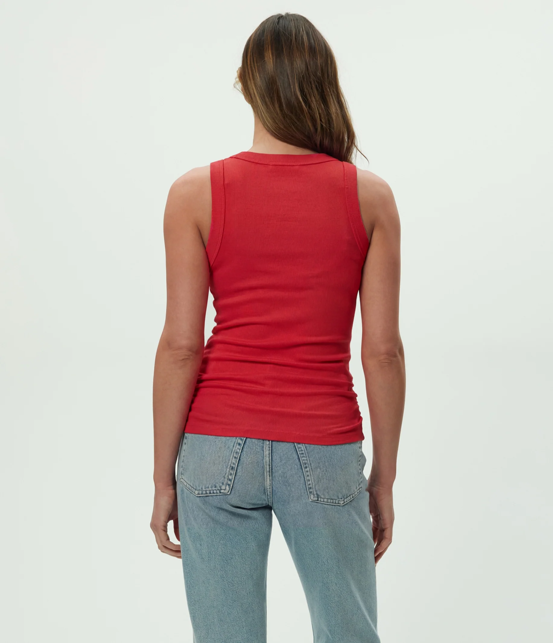 Halley Ribbed Tank with Ruching - Image 103