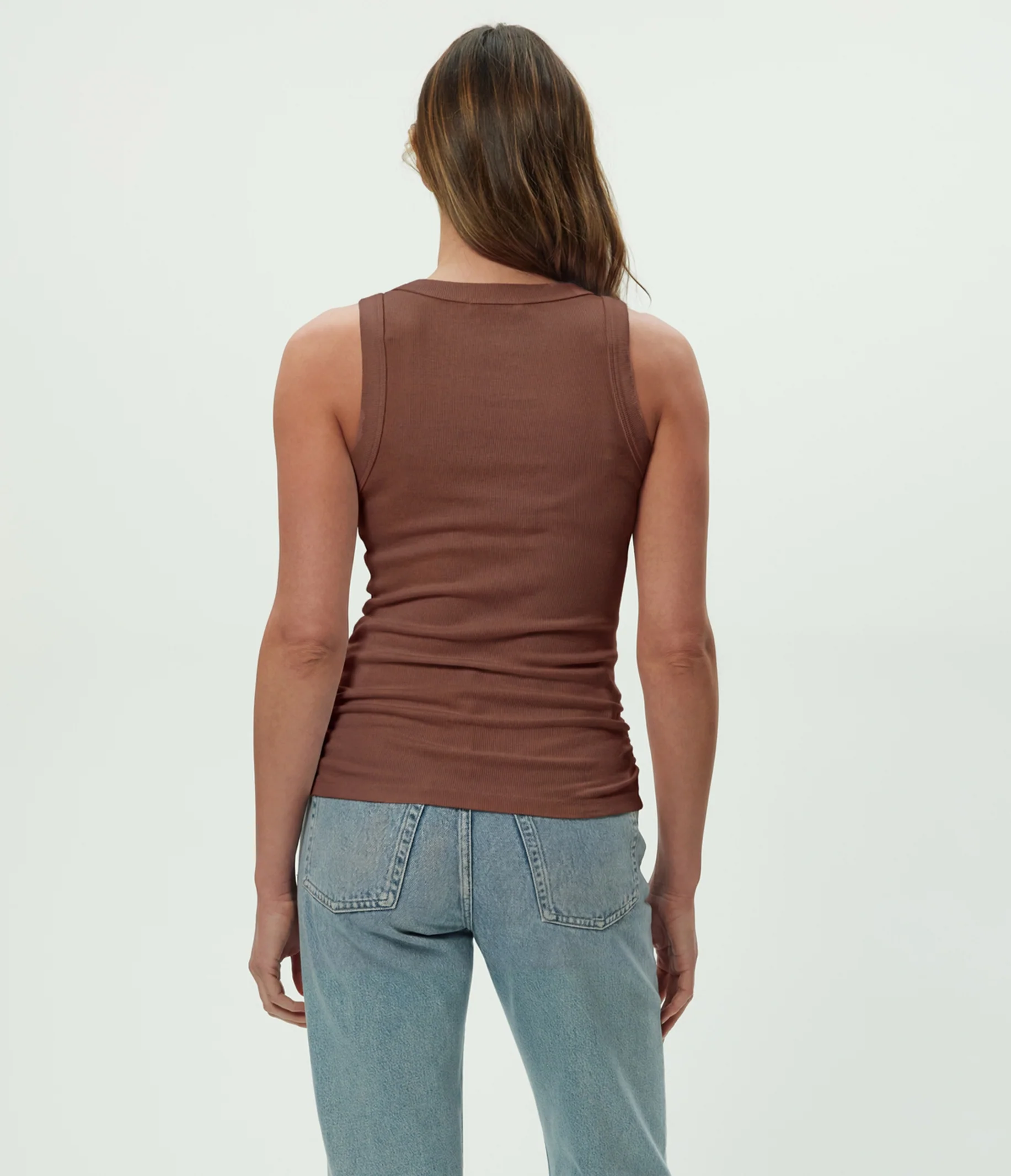 Halley Ribbed Tank with Ruching - Image 107