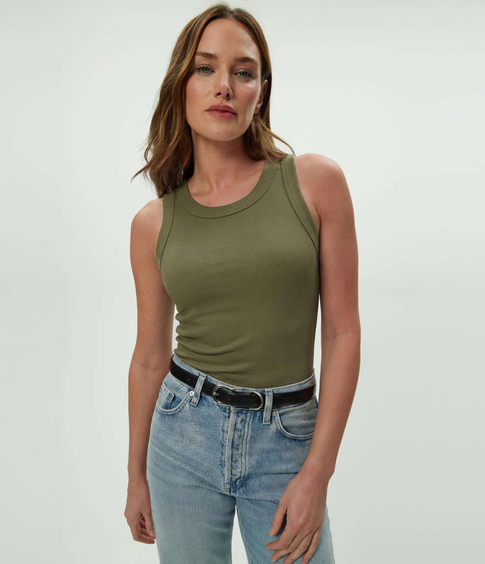 Halley Ribbed Tank with Ruching - Image 112