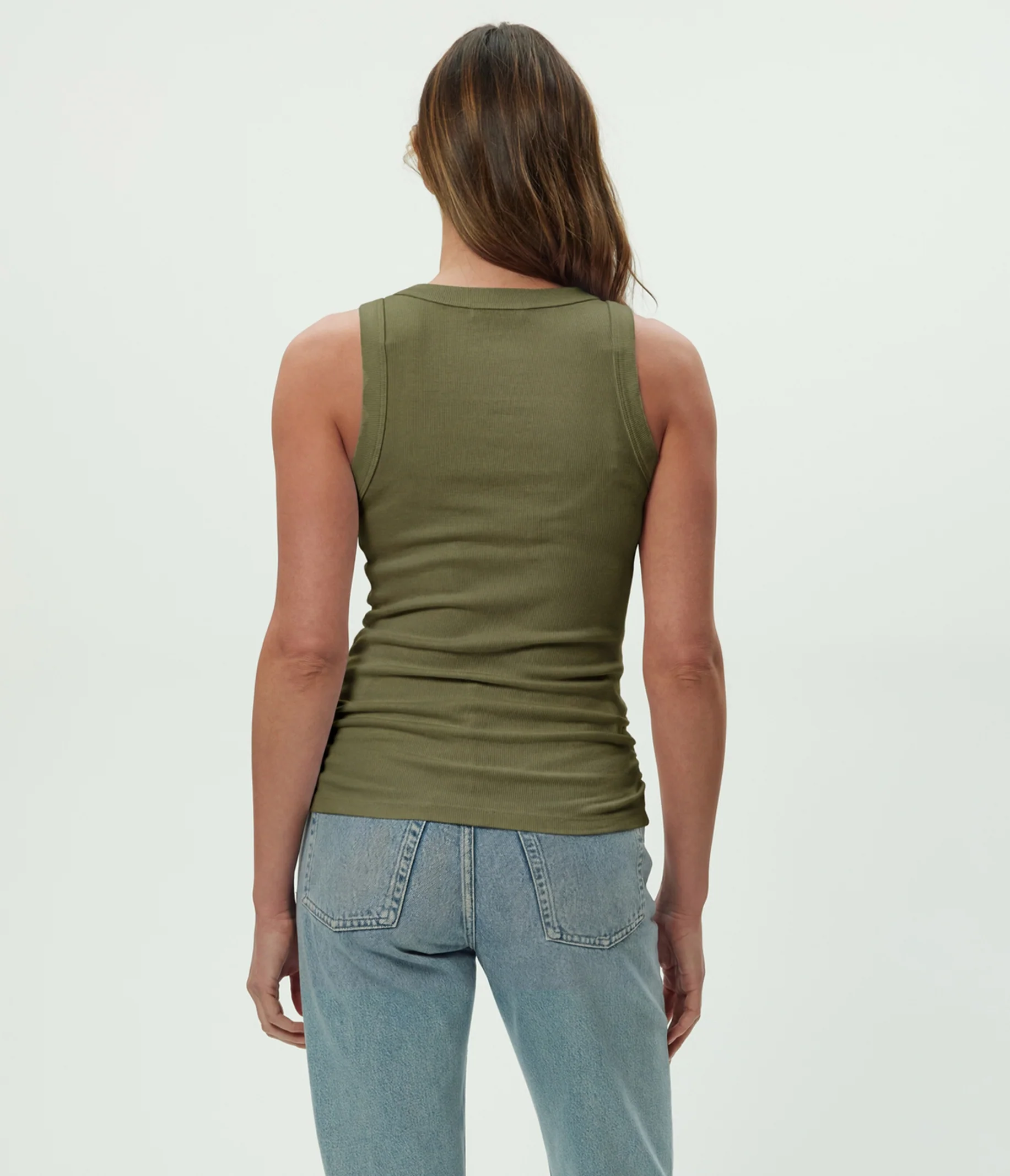 Halley Ribbed Tank with Ruching - Image 115