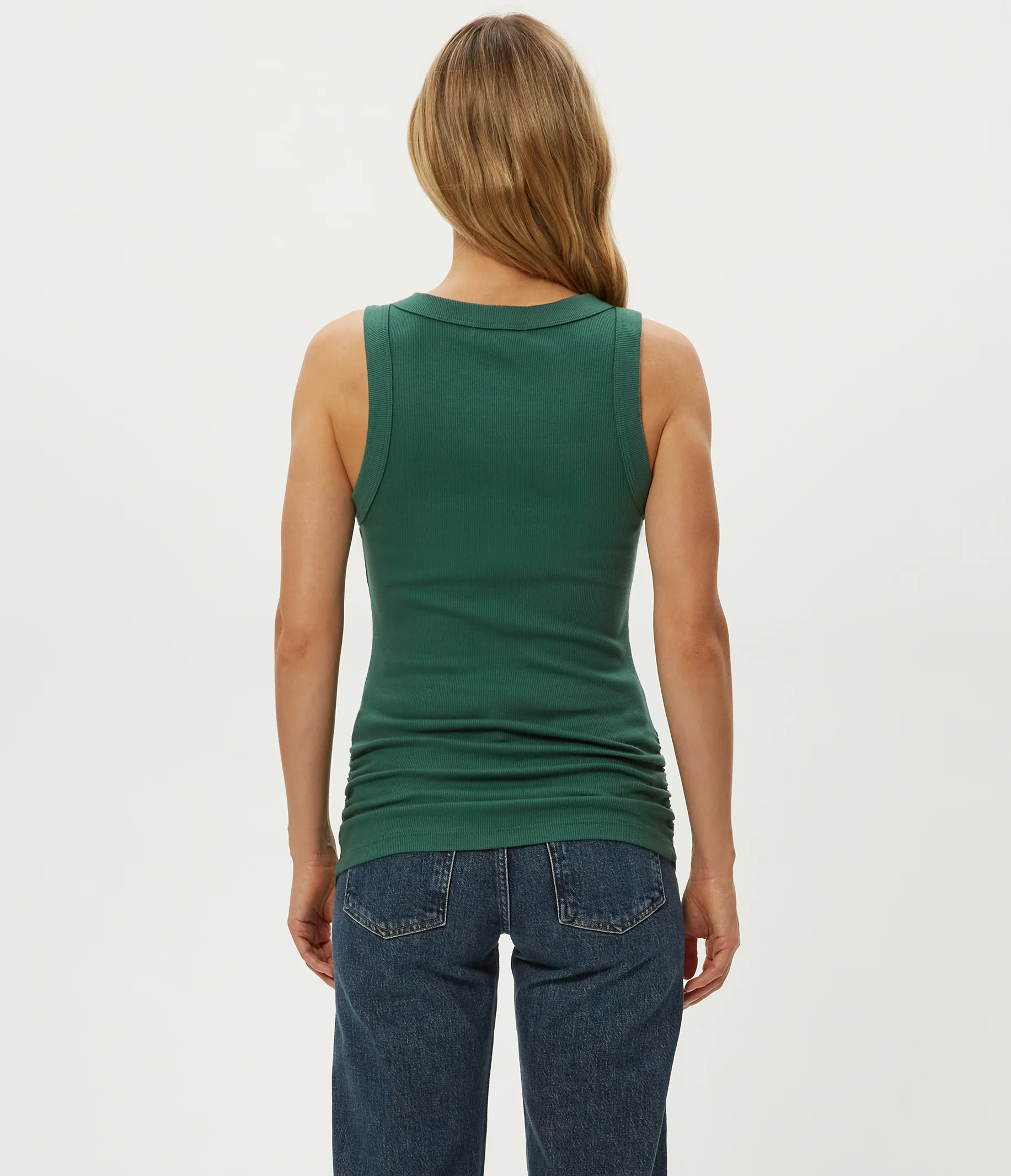 Halley Ribbed Tank with Ruching - Image 13