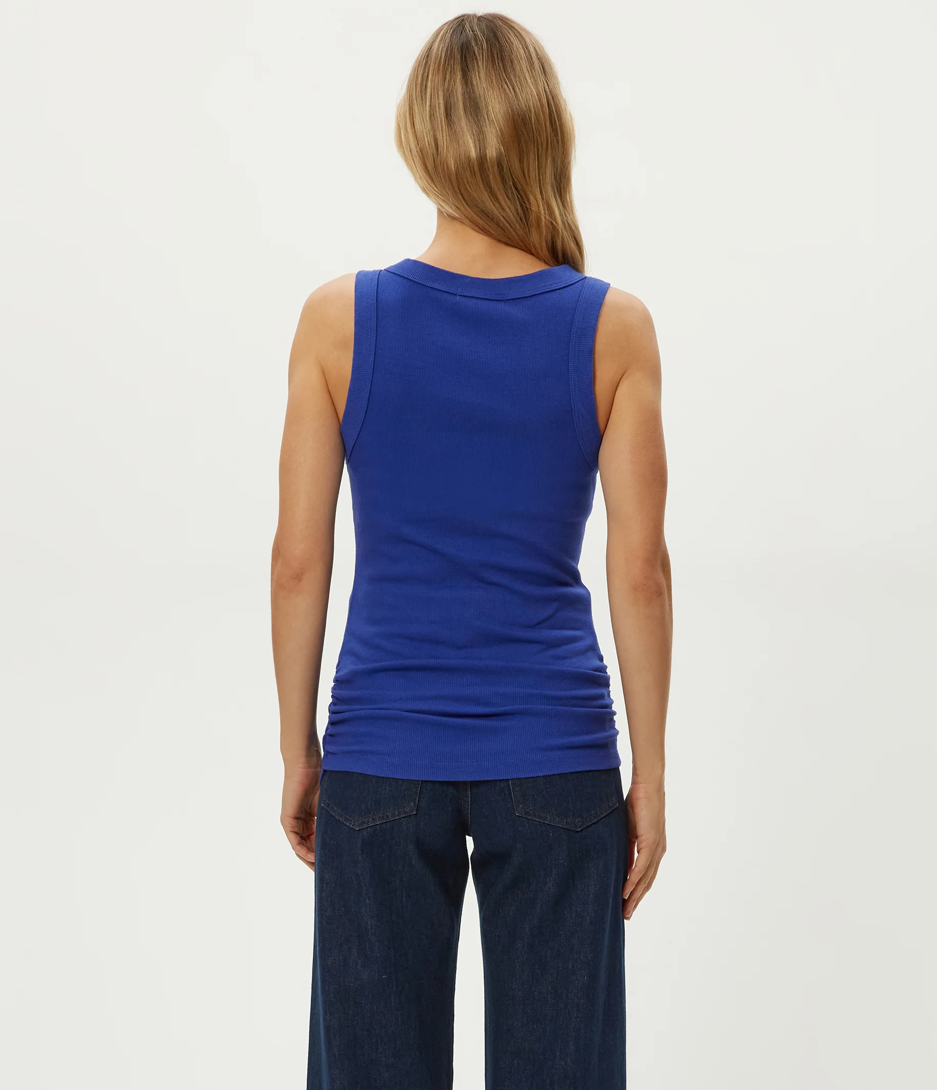 Halley Ribbed Tank with Ruching - Image 17