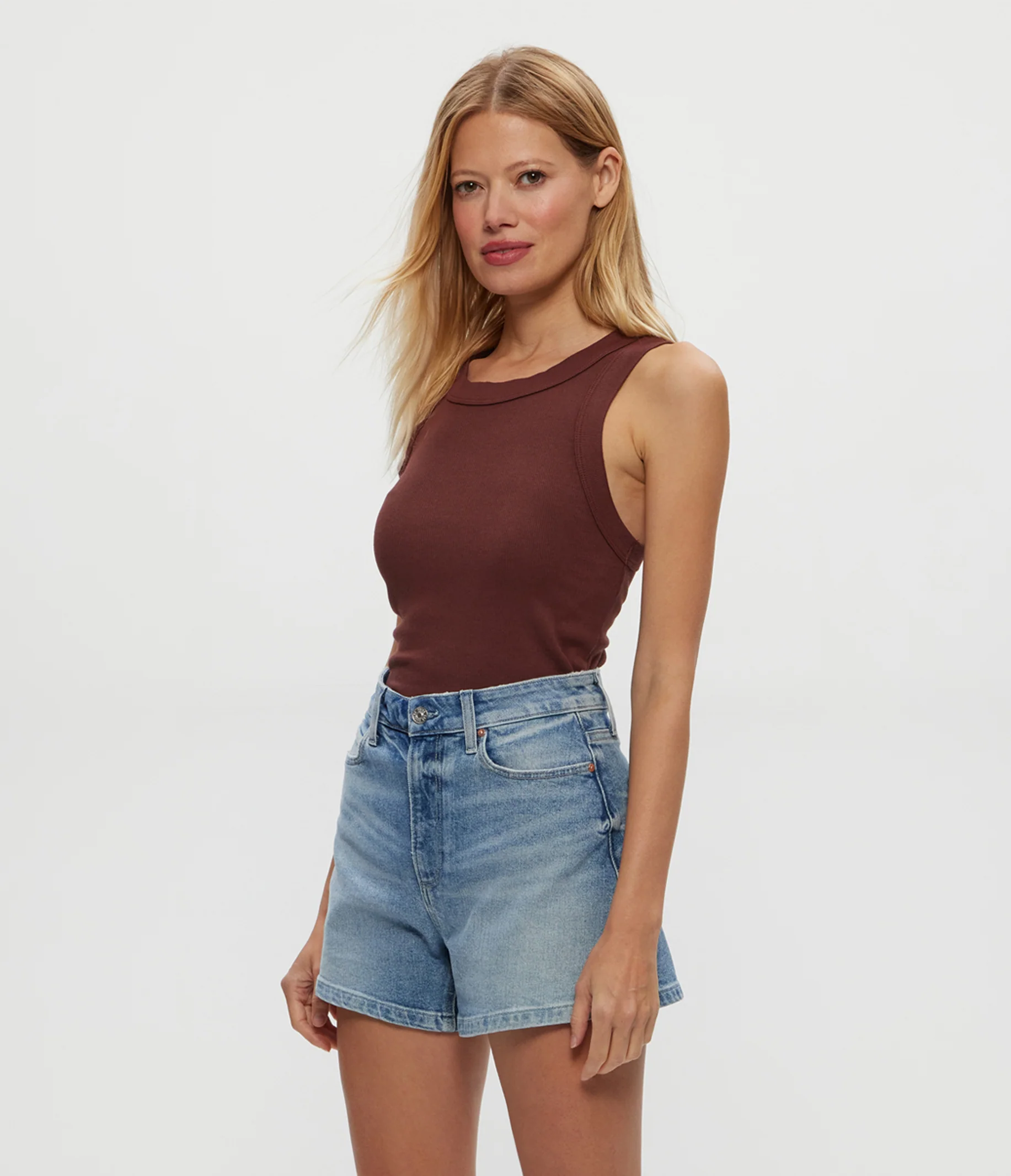 Halley Ribbed Tank with Ruching - Image 57