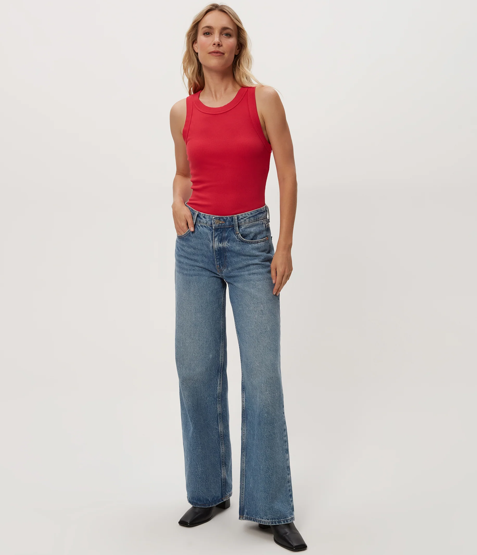 Halley Ribbed Tank with Ruching - Image 61