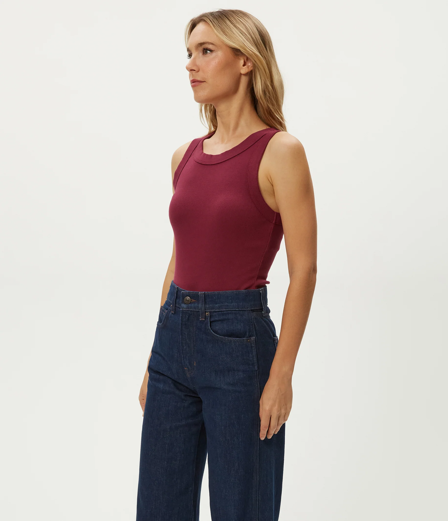 Halley Ribbed Tank with Ruching - Image 66