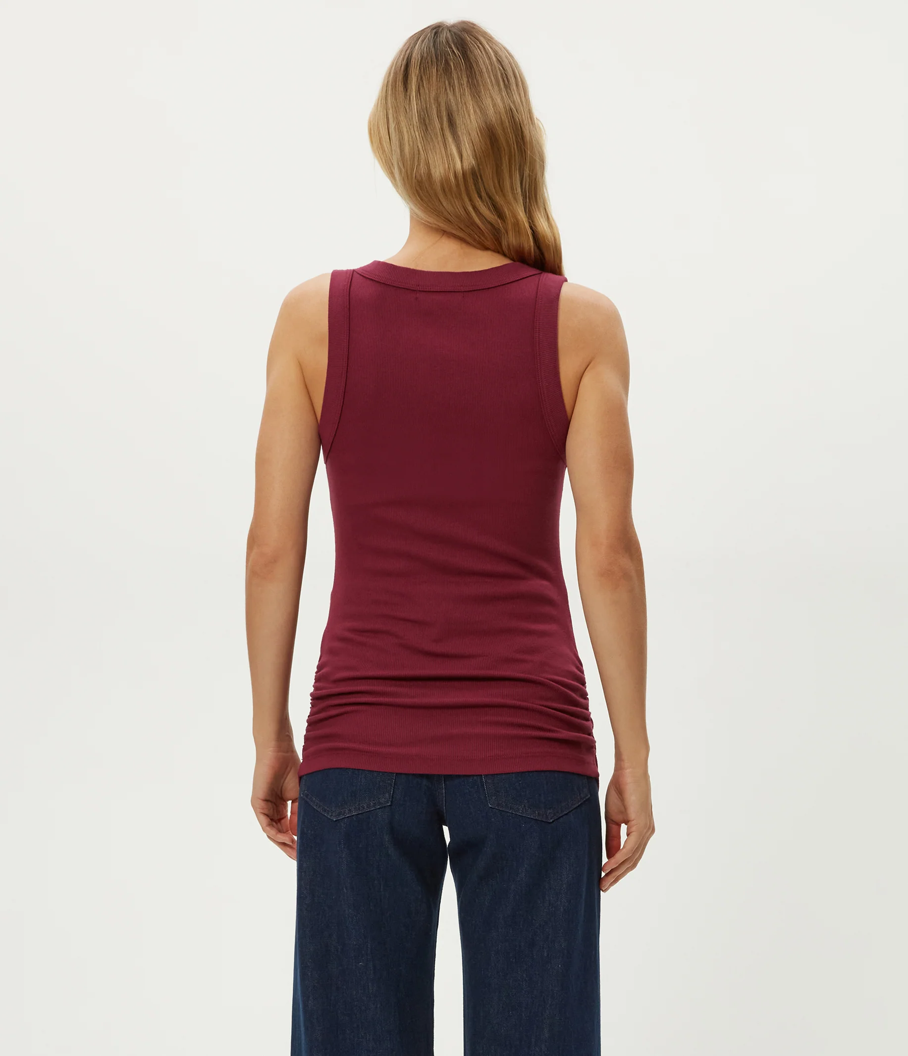 Halley Ribbed Tank with Ruching - Image 67