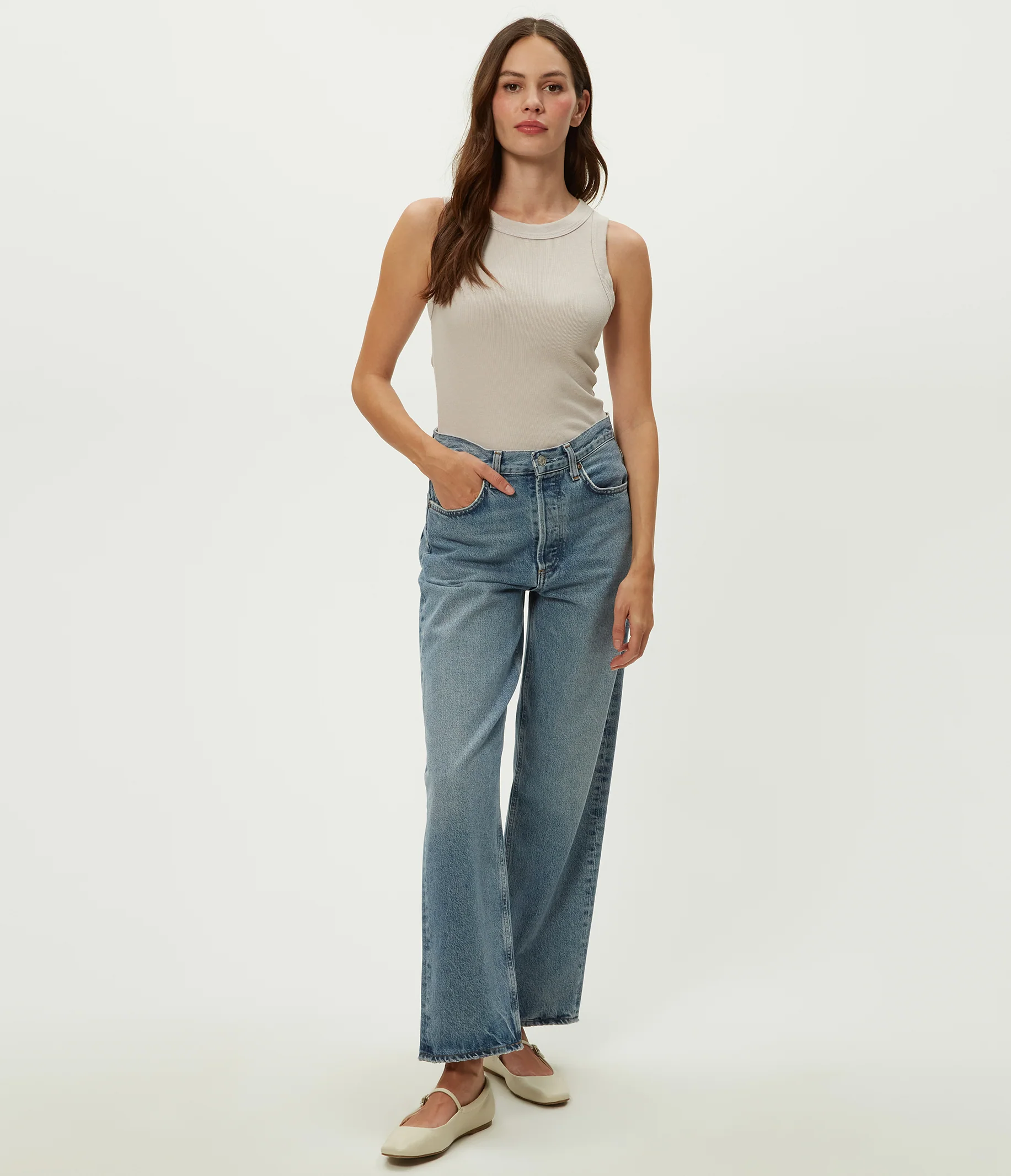 Halley Ribbed Tank with Ruching - Image 69