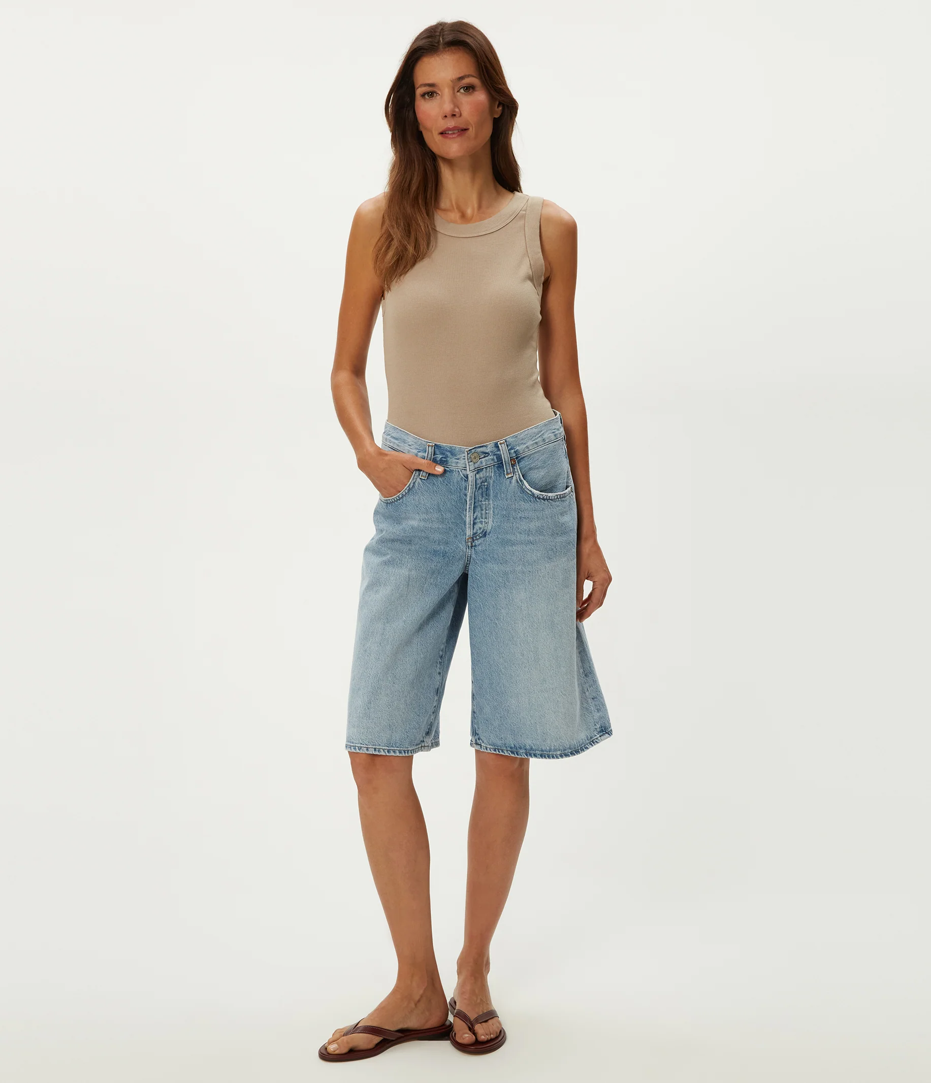 Halley Ribbed Tank with Ruching - Image 73