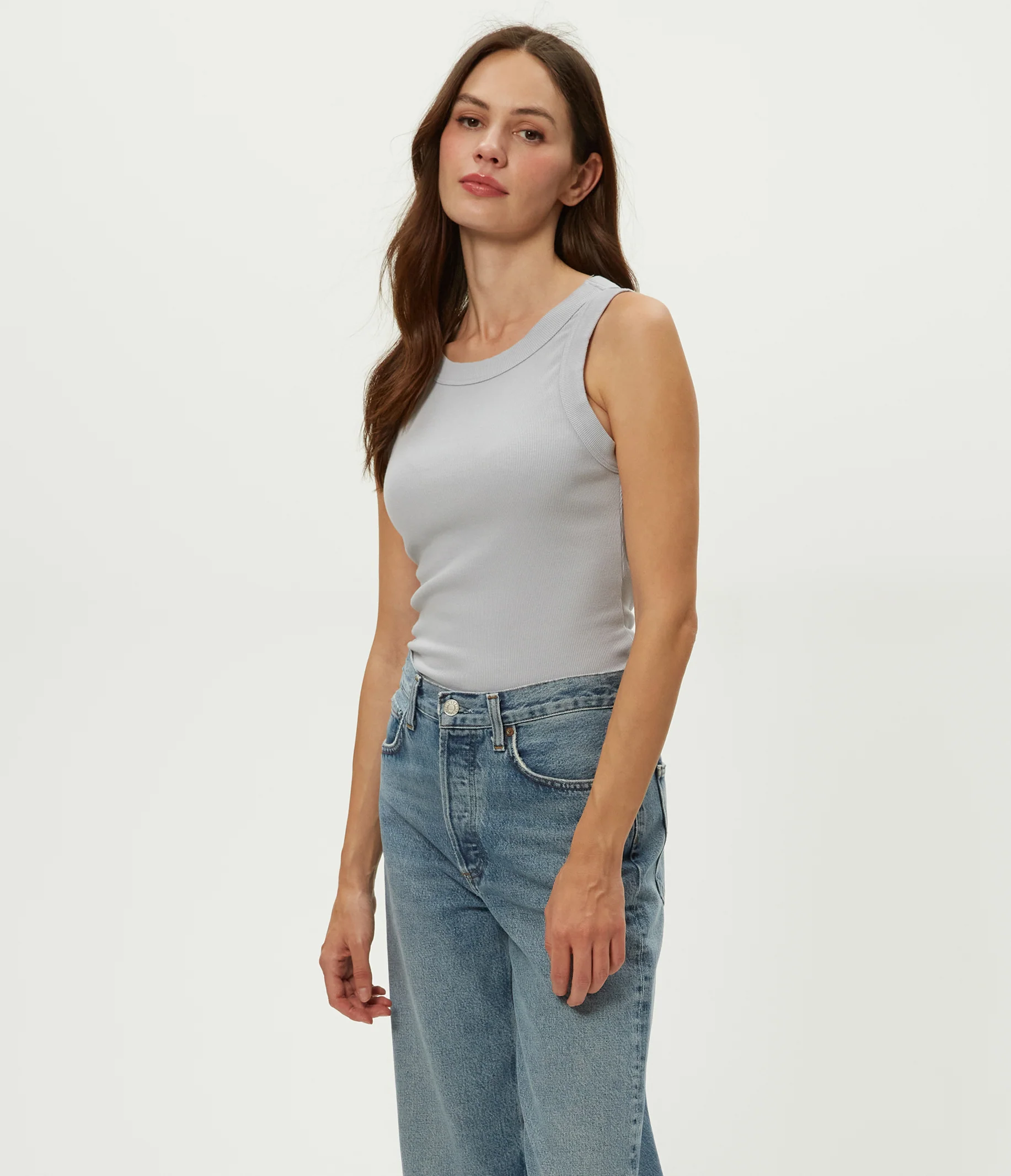 Halley Ribbed Tank with Ruching - Image 82