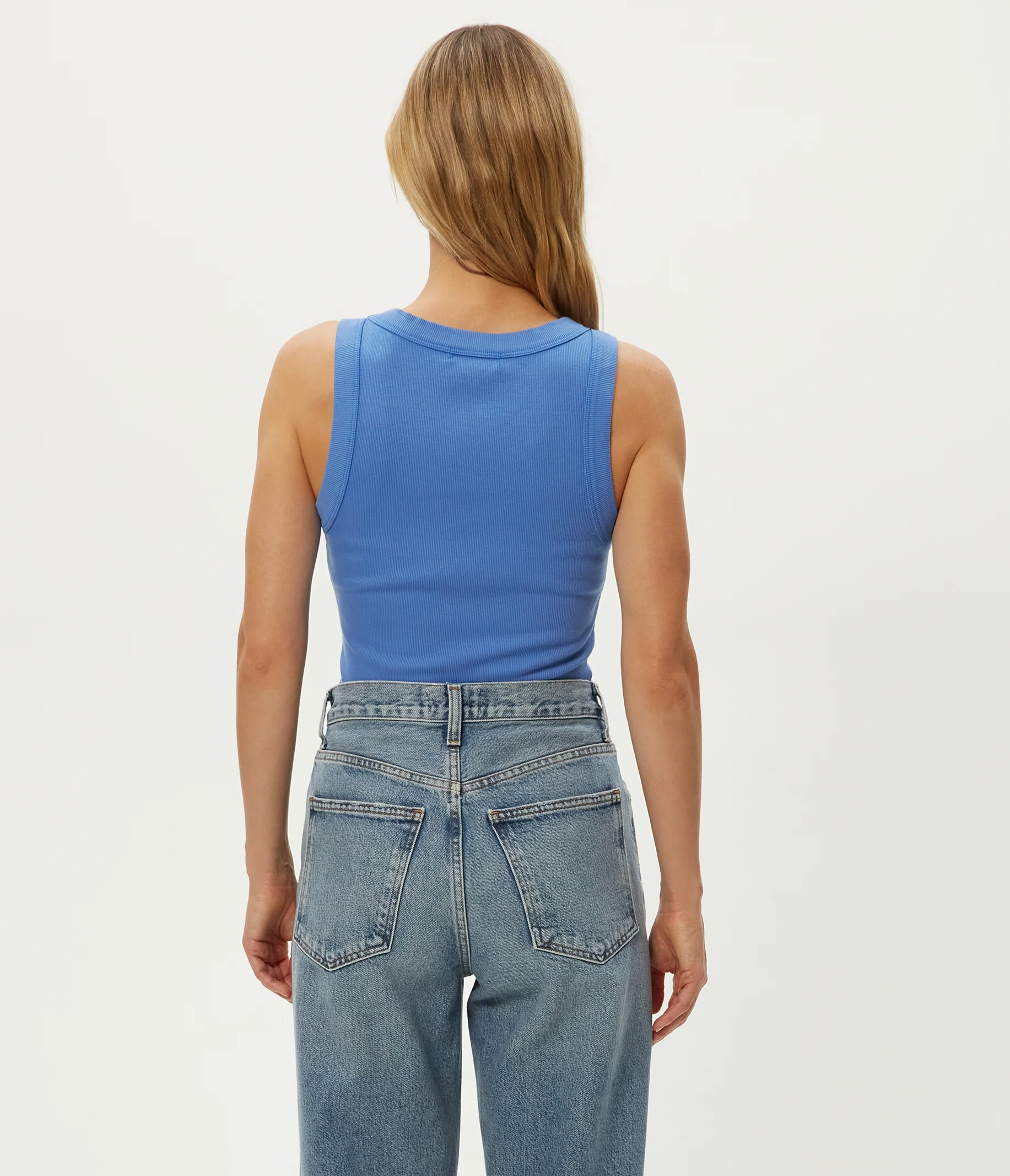 Halley Ribbed Tank with Ruching - Image 9