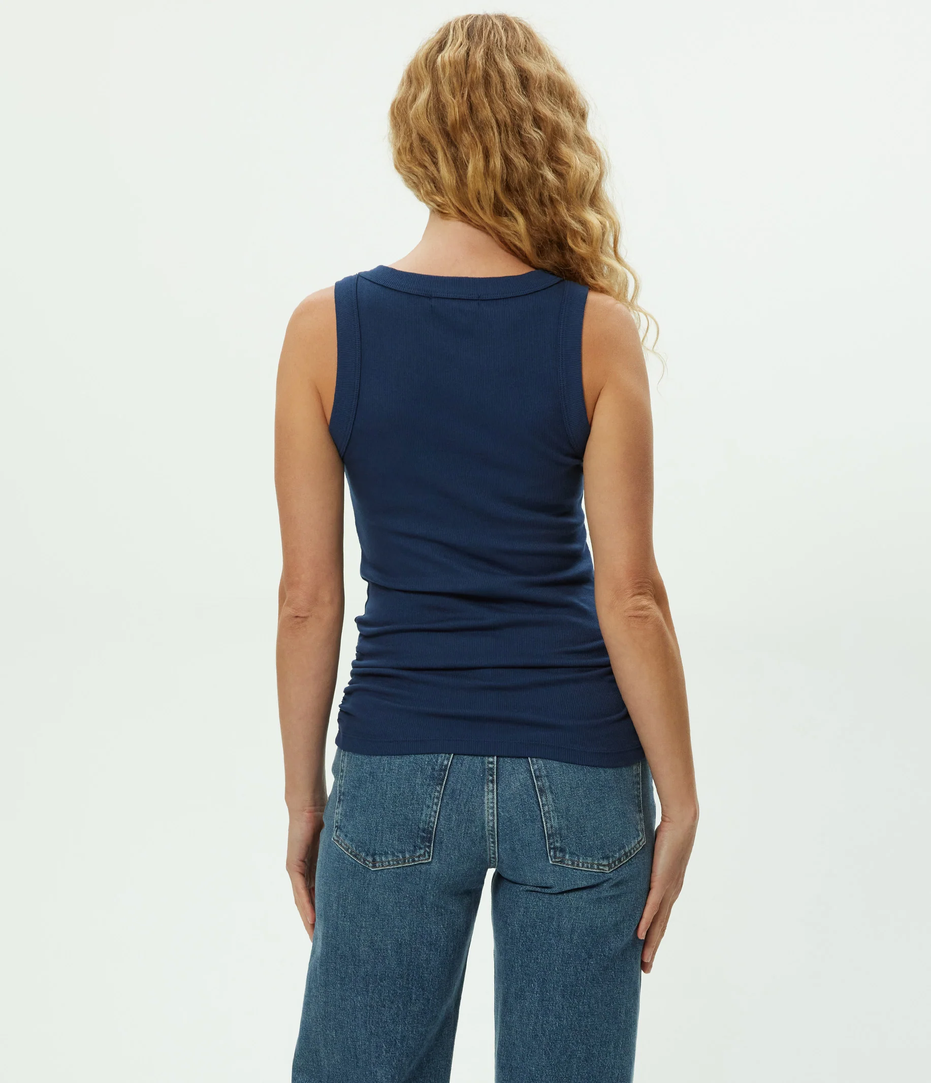 Halley Ribbed Tank with Ruching - Image 91