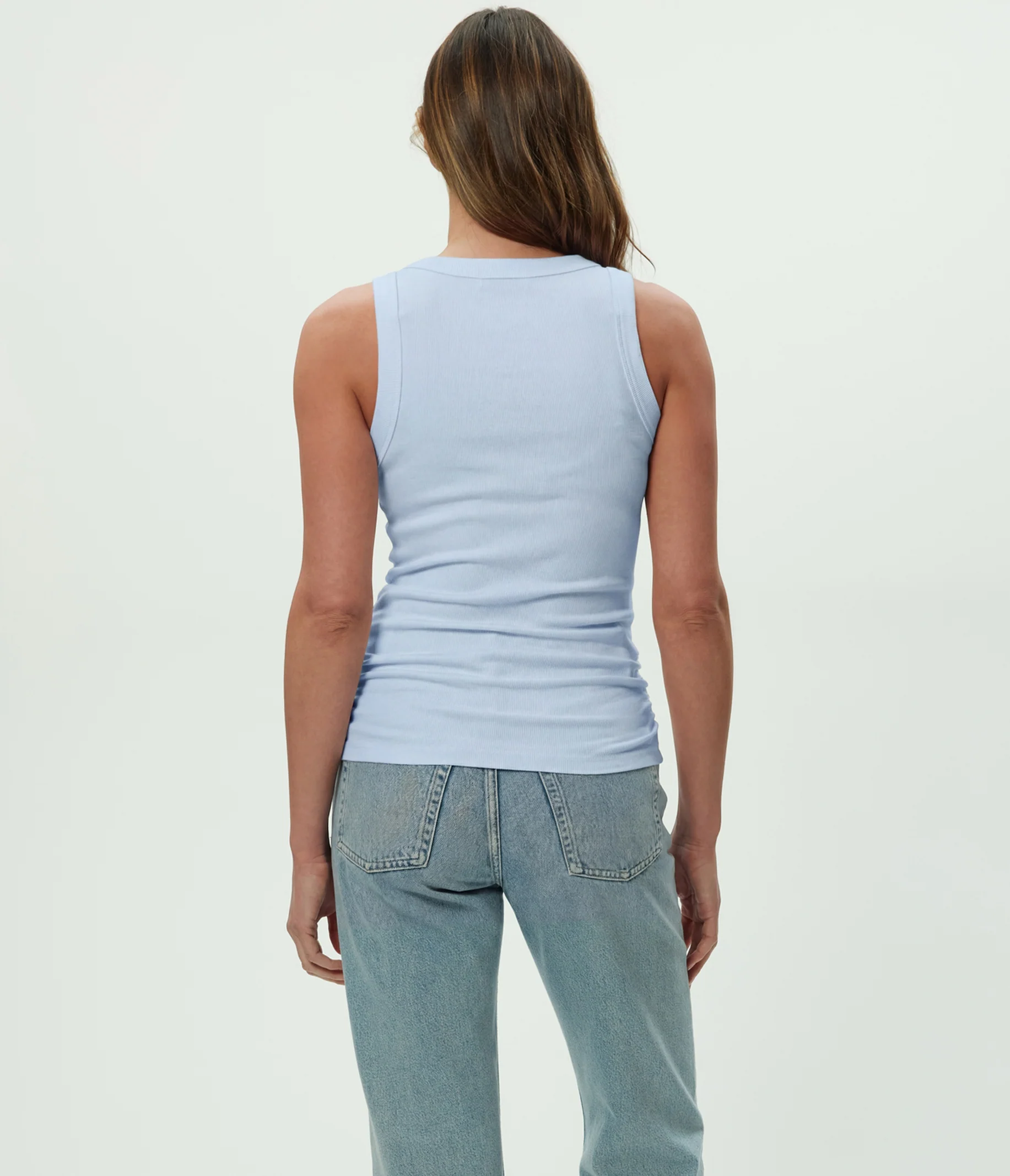 Halley Ribbed Tank with Ruching - Image 95