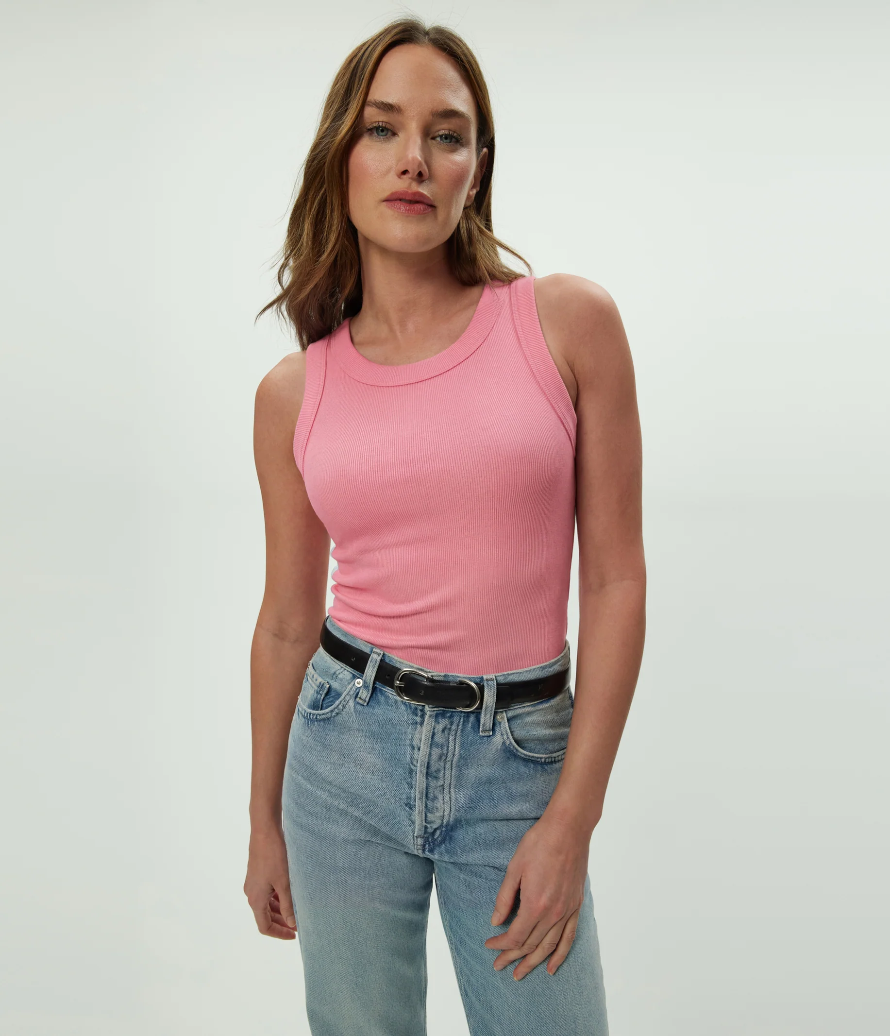 Halley Ribbed Tank with Ruching - Image 96