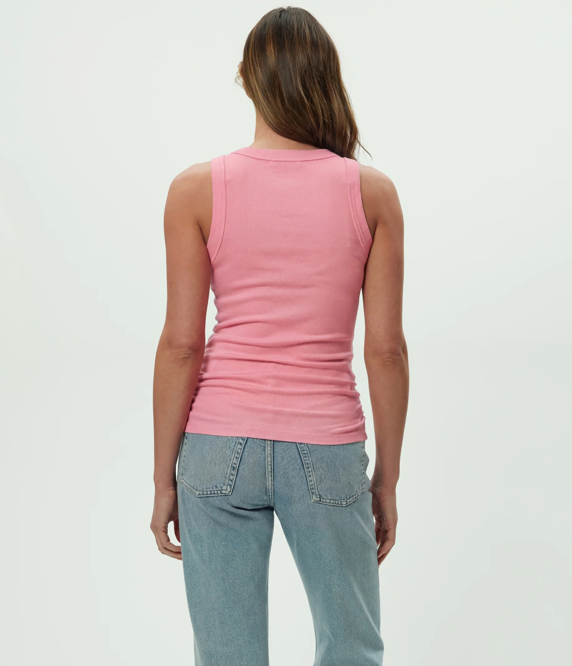 Halley Ribbed Tank with Ruching - Image 99