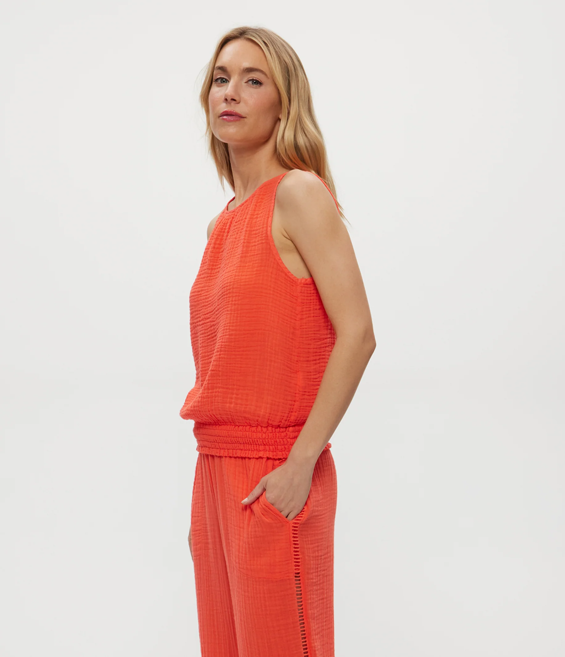 Janelle Tie Neck Tank - Image 15