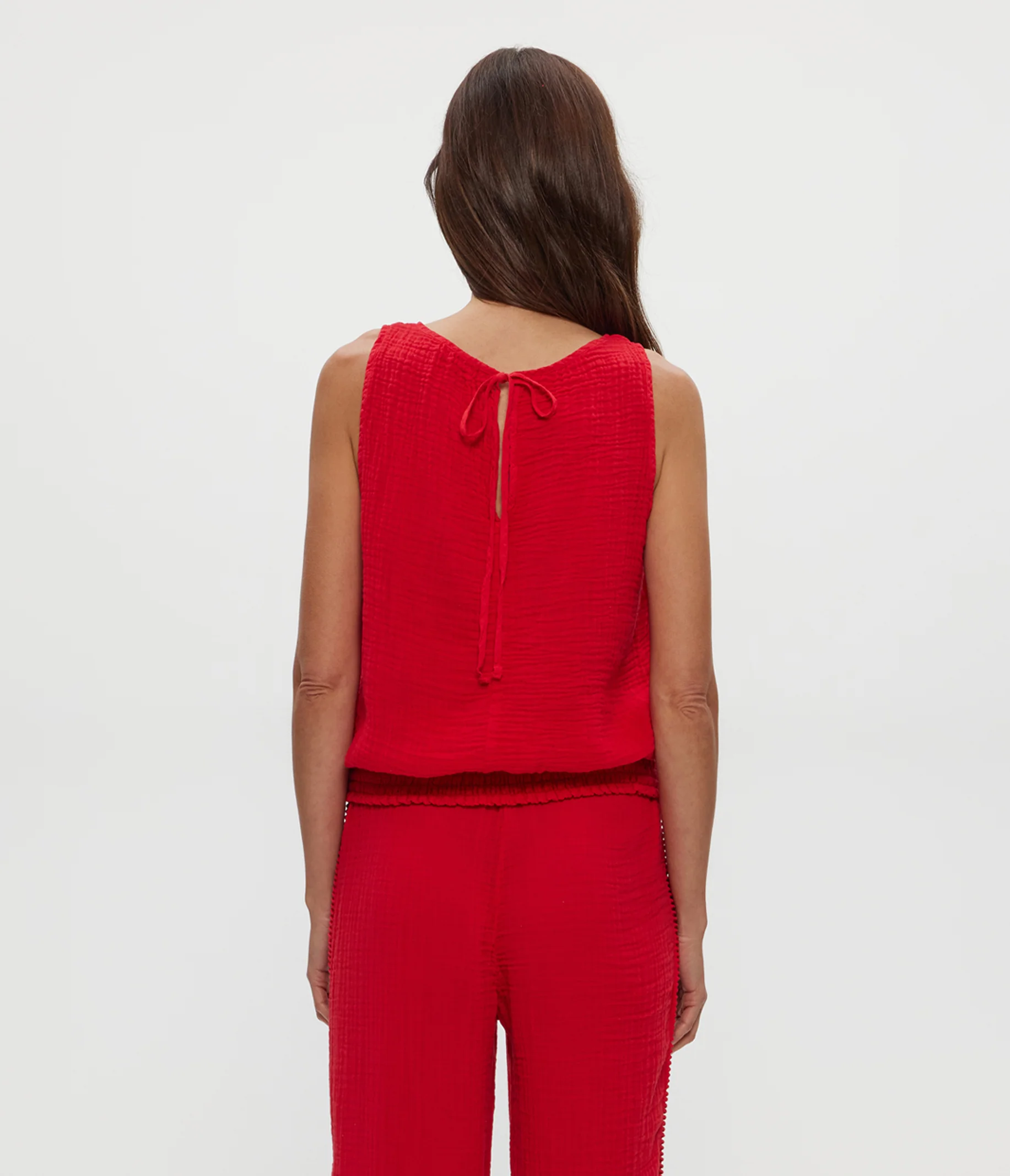 Janelle Tie Neck Tank - Image 40