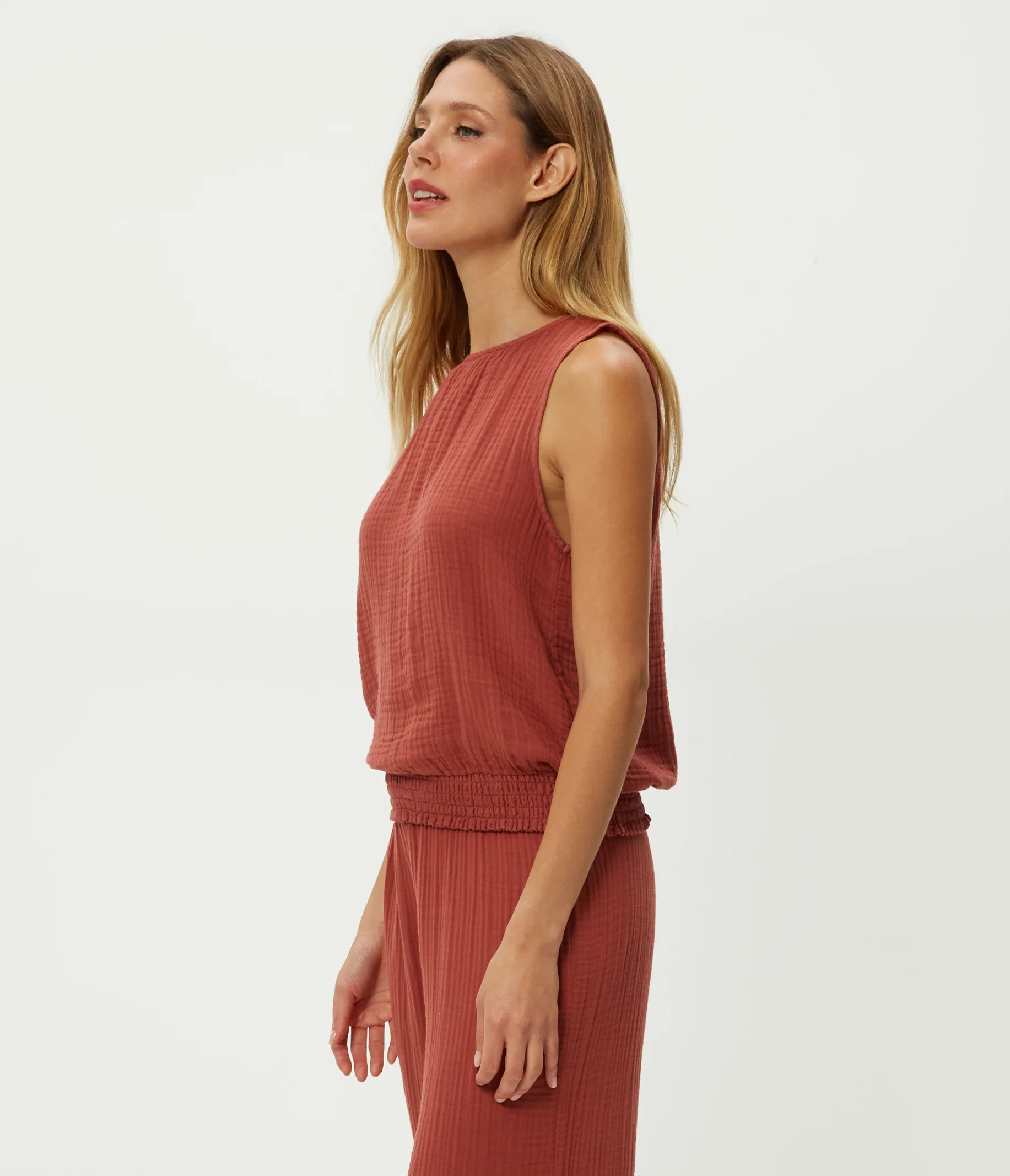 Janelle Tie Neck Tank - Image 43