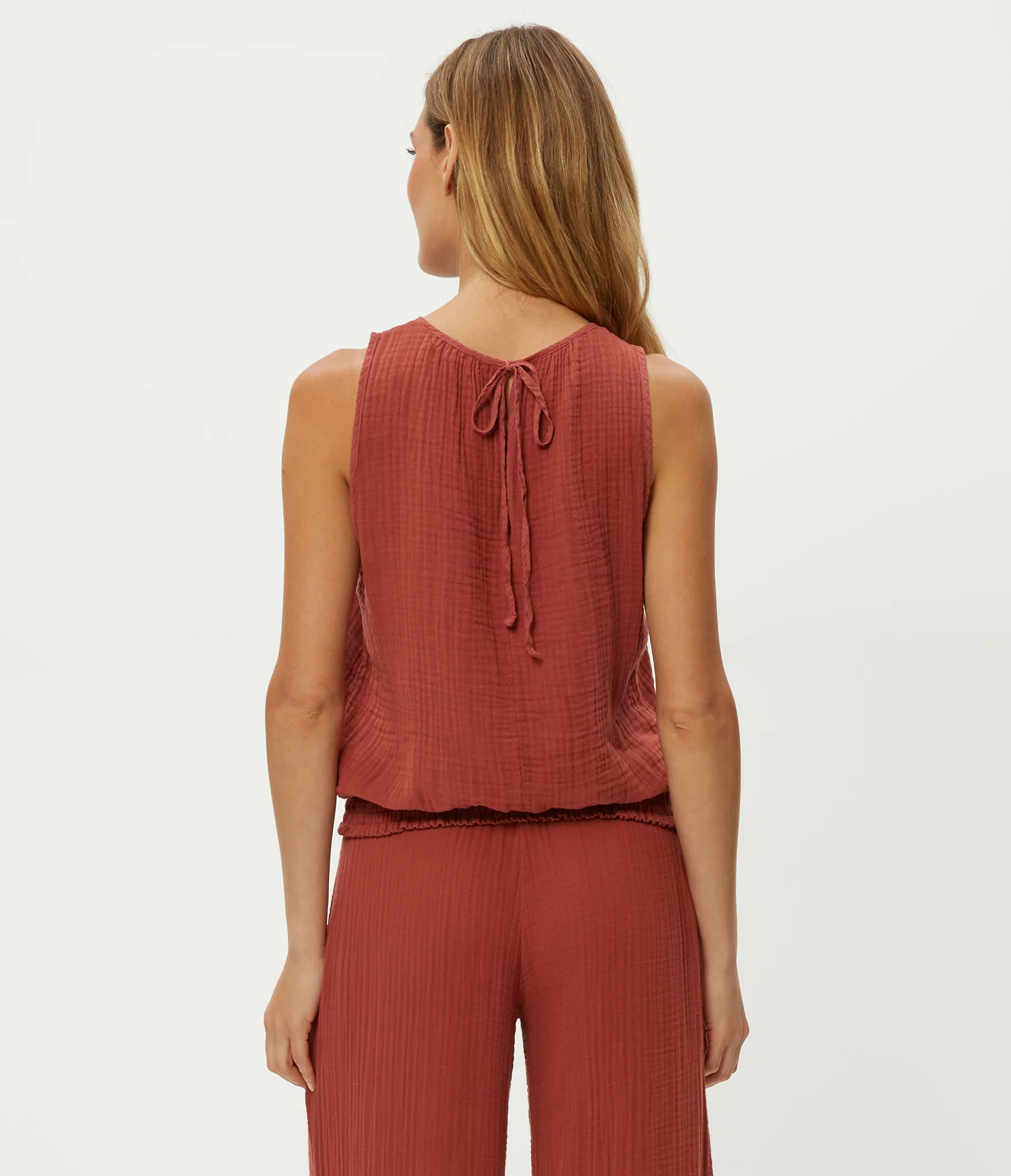 Janelle Tie Neck Tank - Image 44