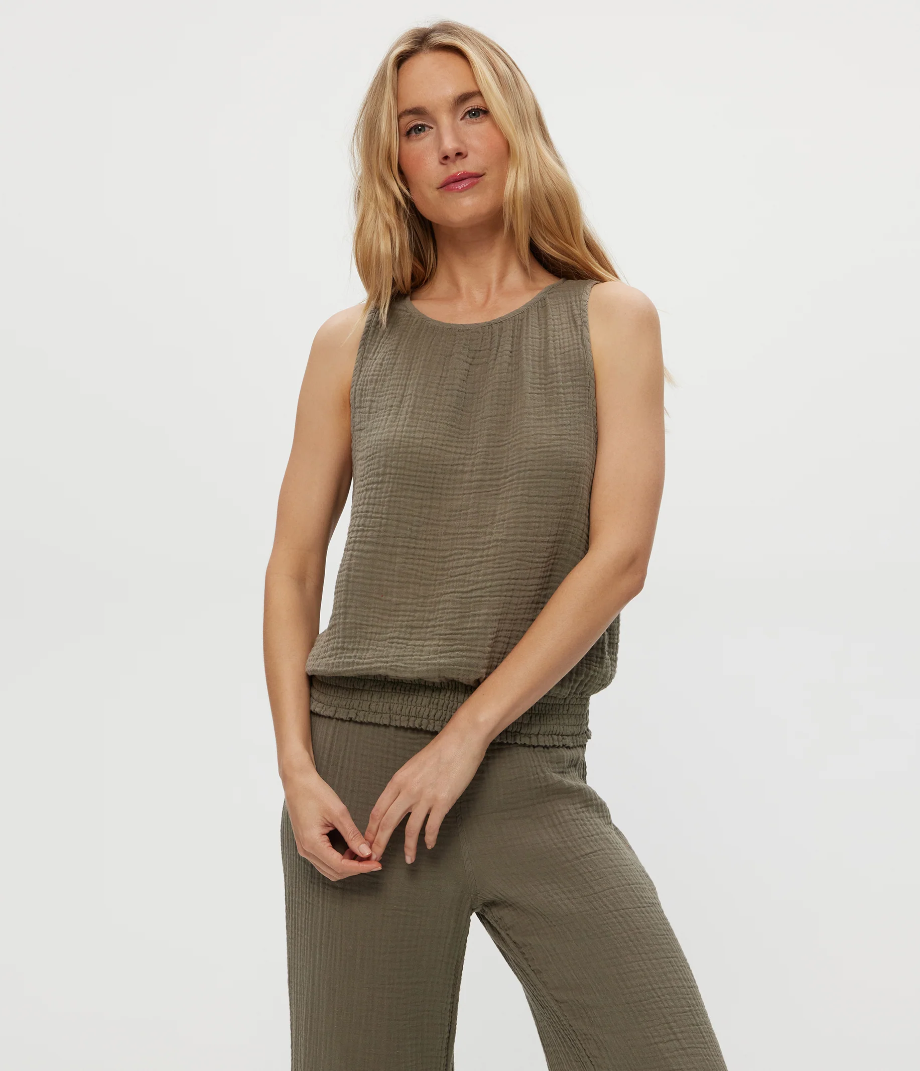 Janelle Tie Neck Tank - Image 49