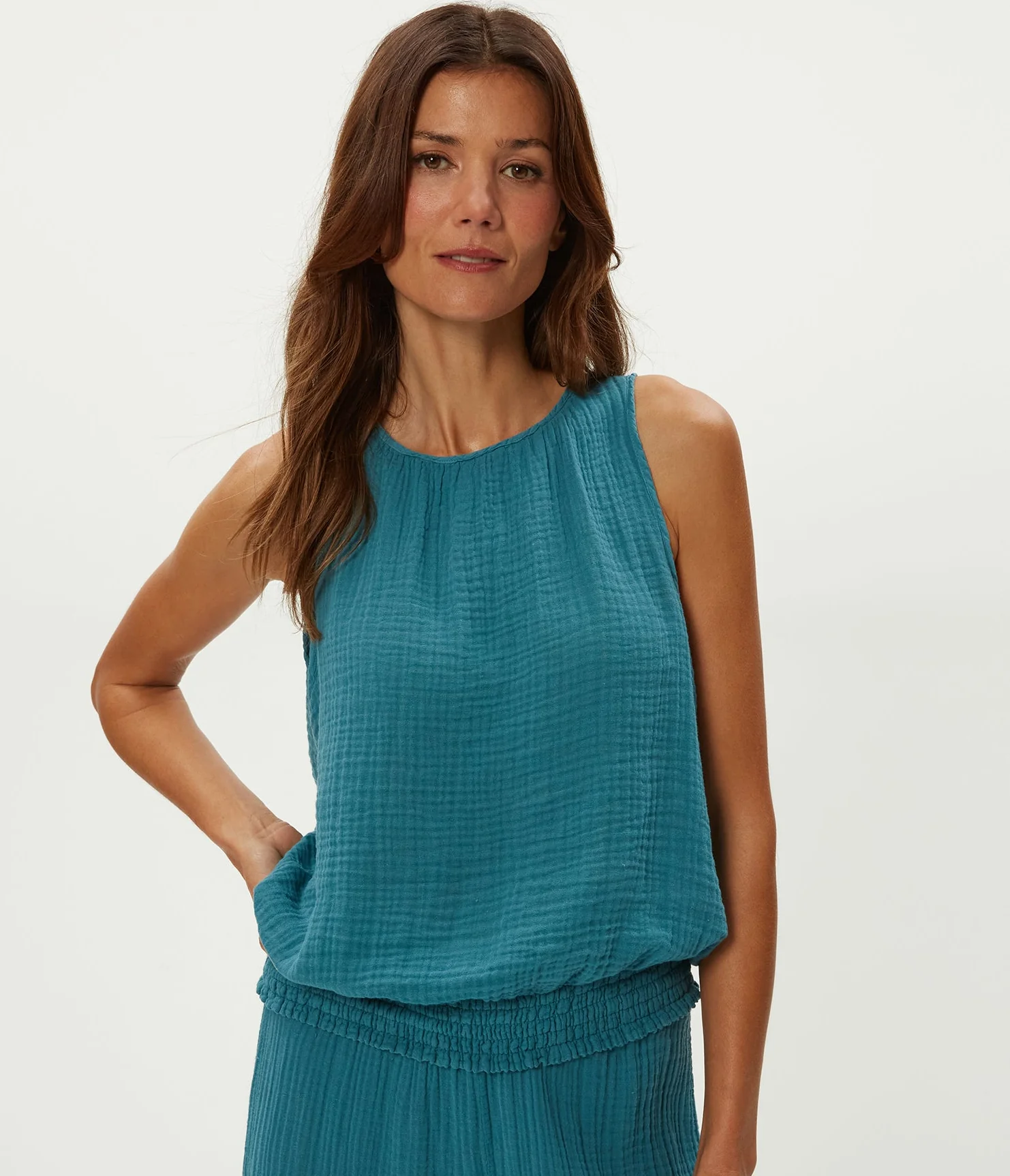 Janelle Tie Neck Tank - Image 5