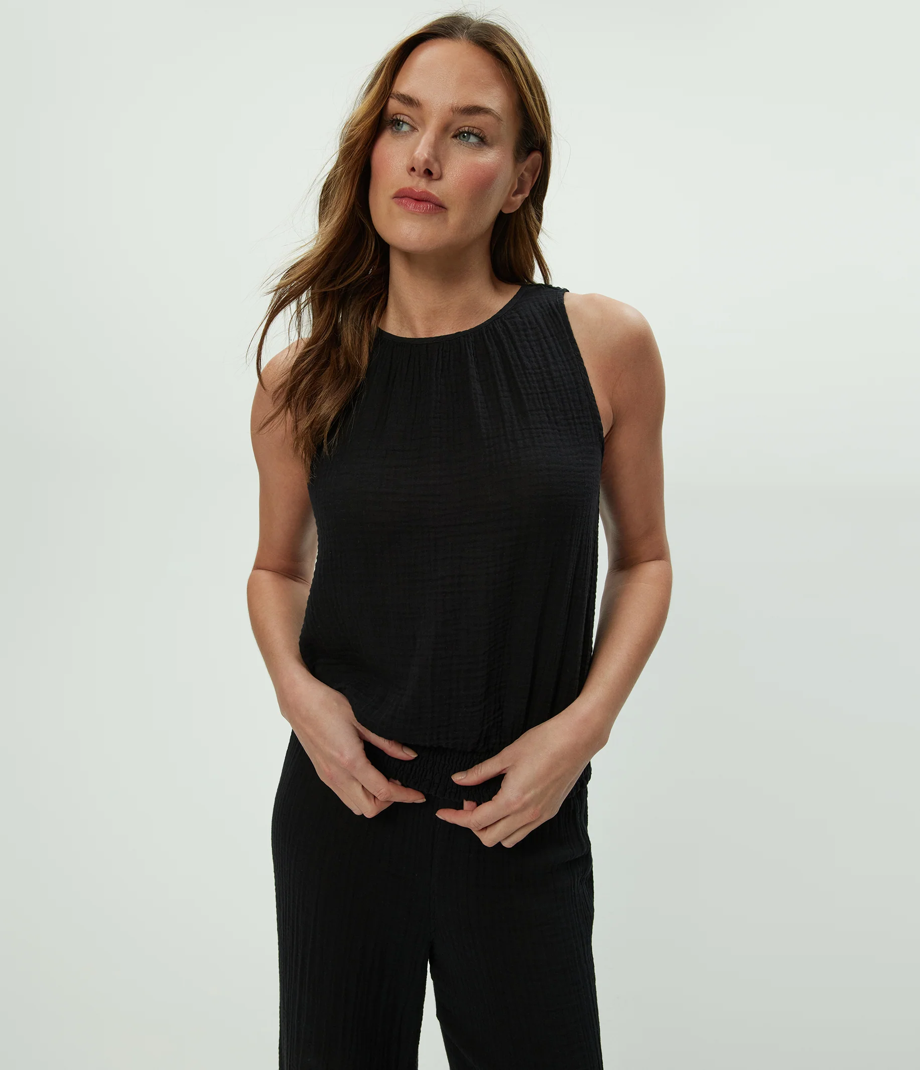 Janelle Tie Neck Tank - Image 61