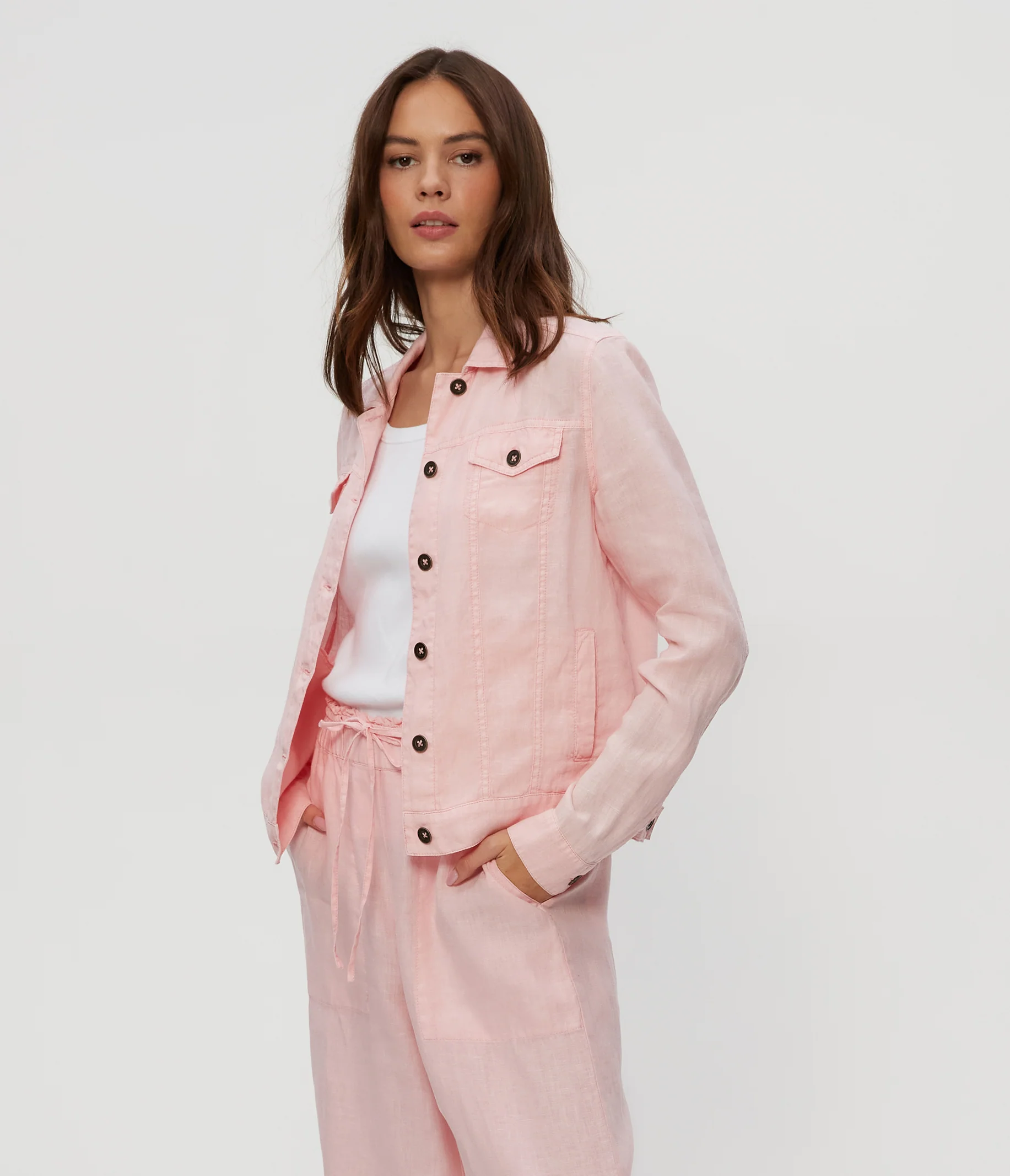 Jean Linen Jacket - Image 100