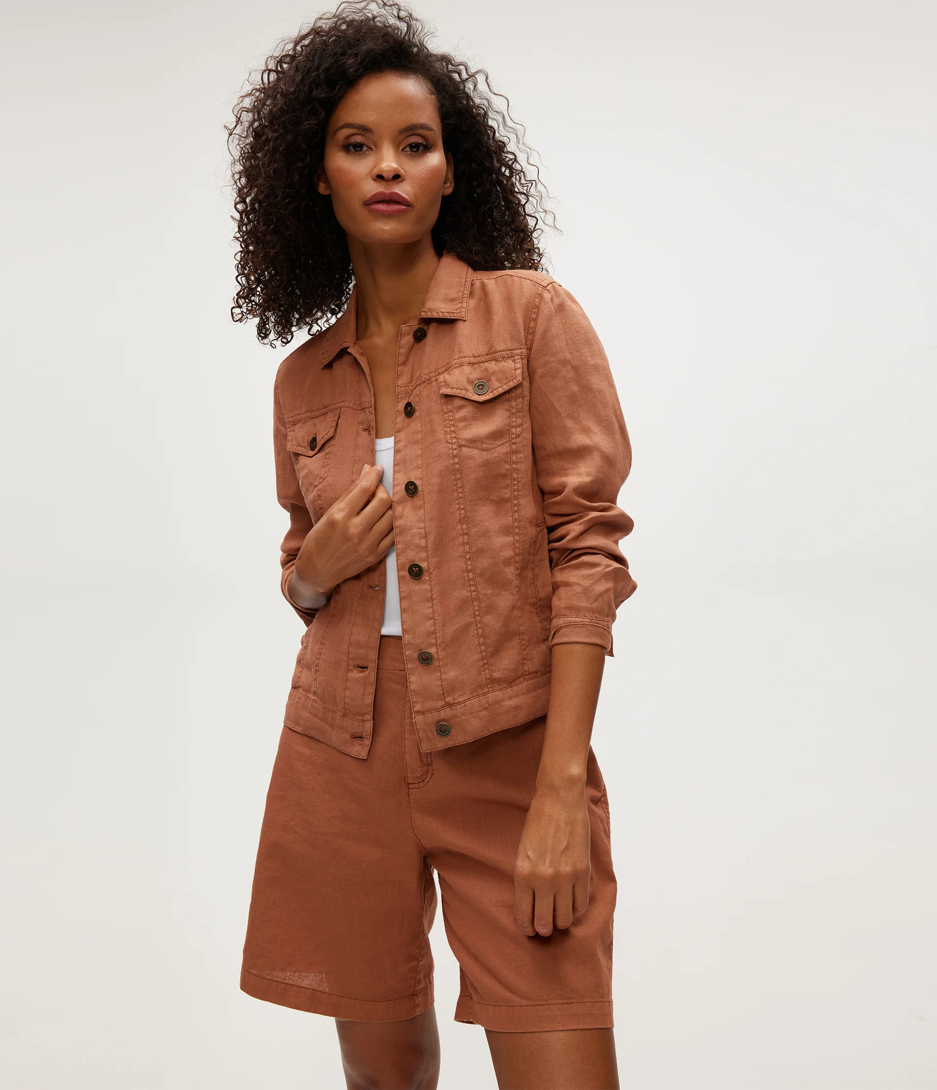 Jean Linen Jacket - Image 106