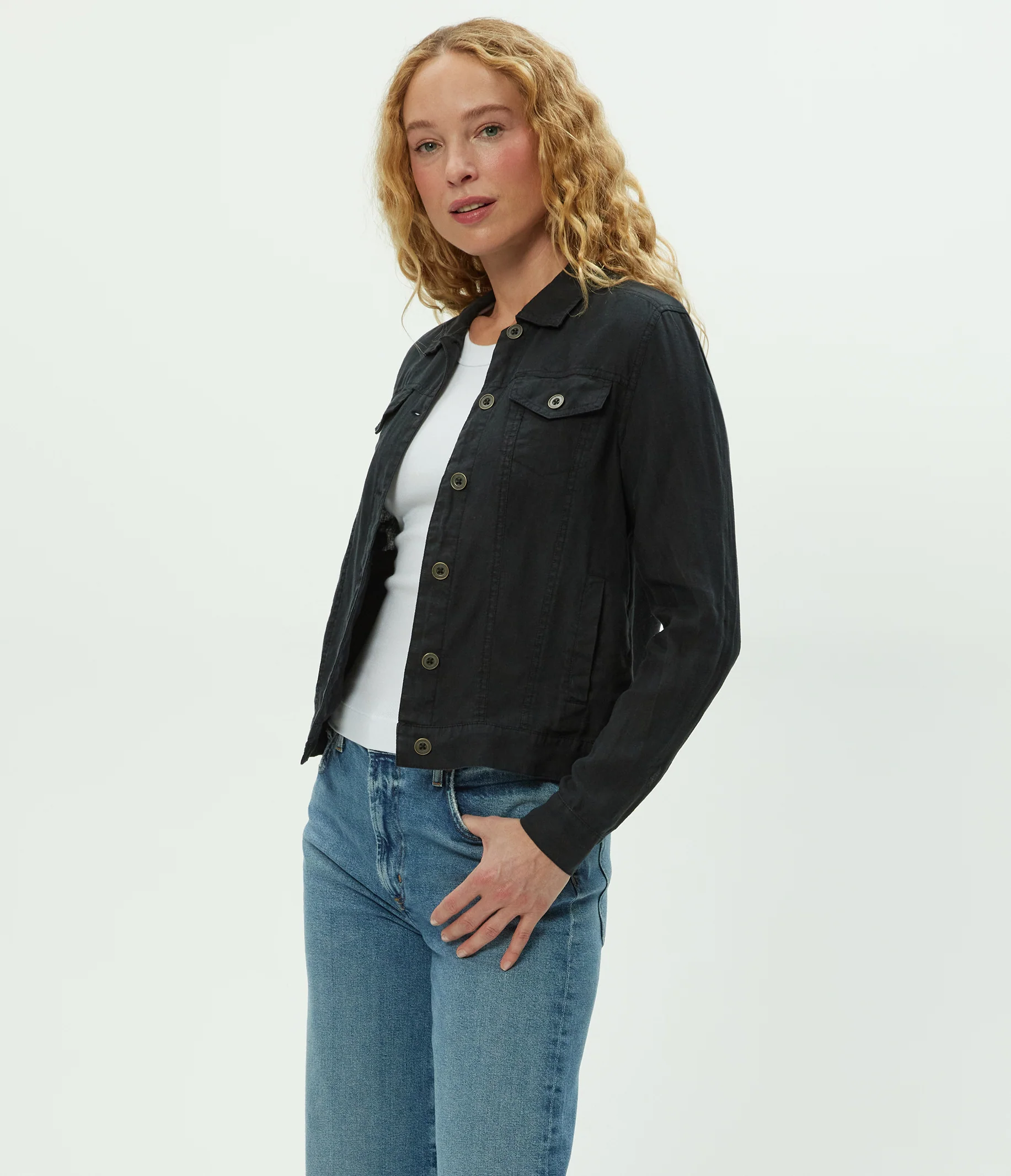 Jean Linen Jacket - Image 112