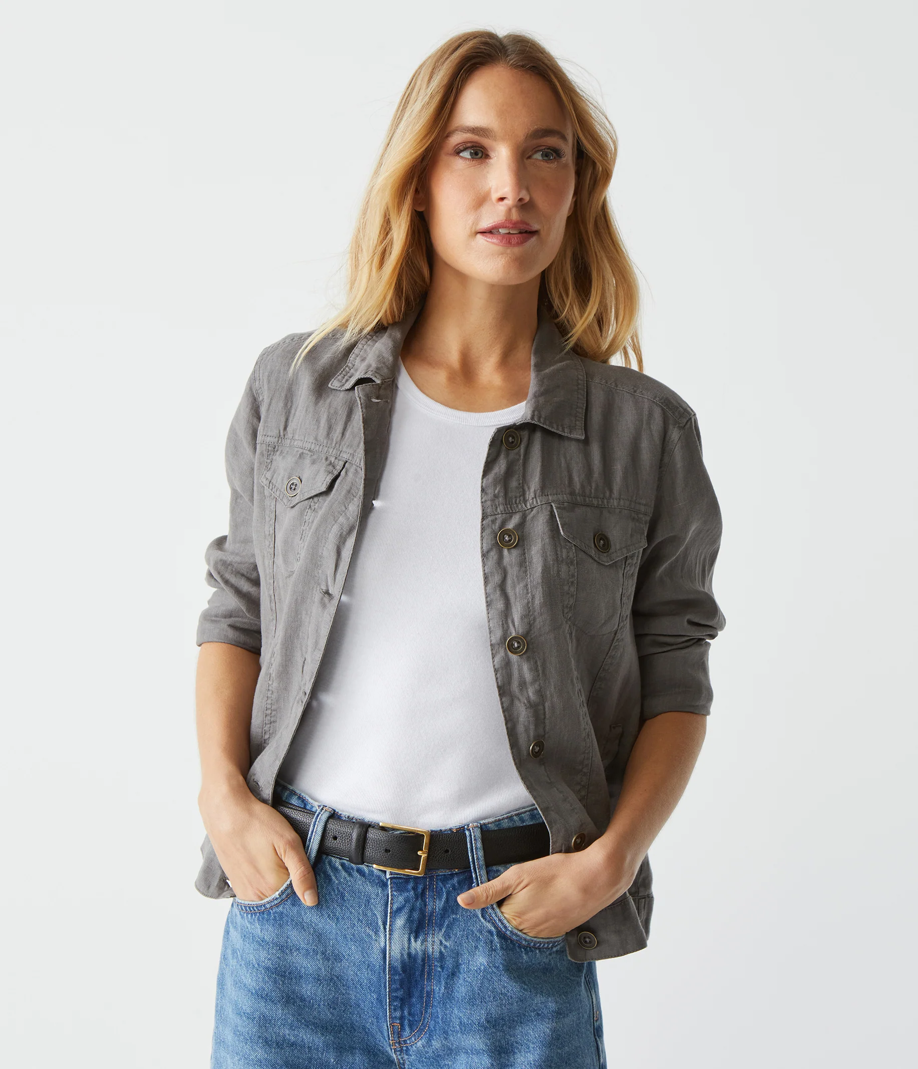 Jean Linen Jacket - Image 50