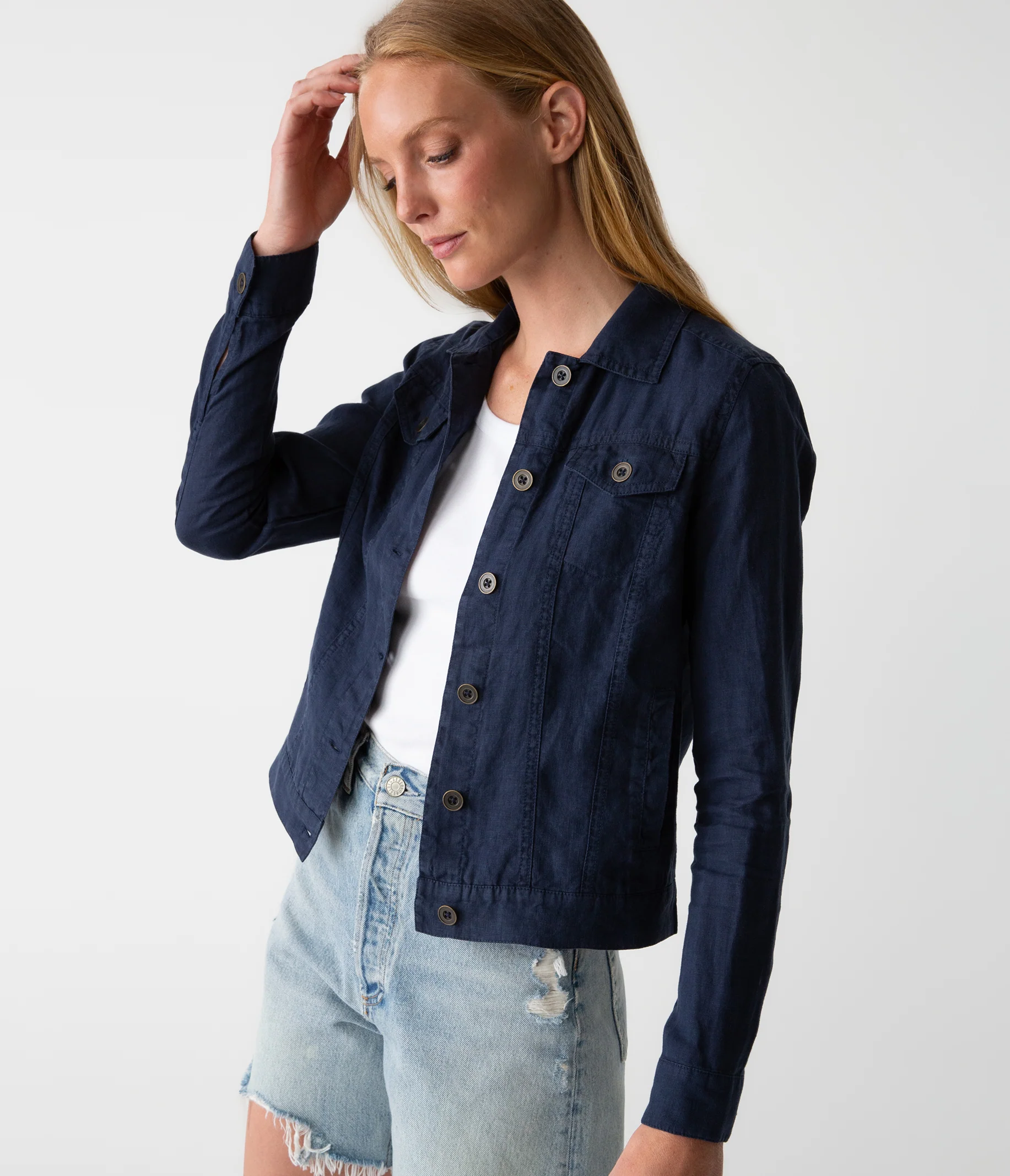 Jean Linen Jacket - Image 57