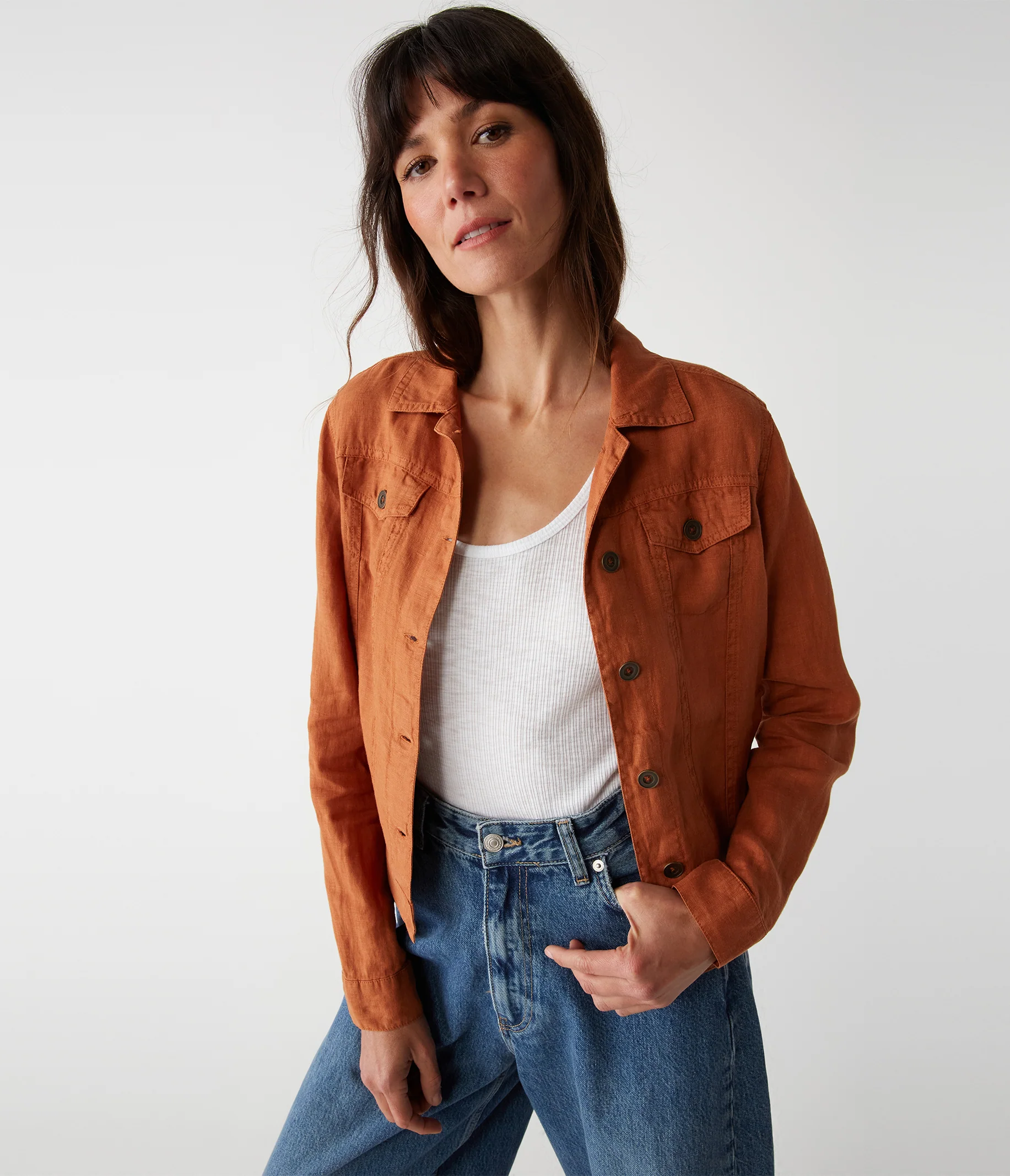 Jean Linen Jacket - Image 59