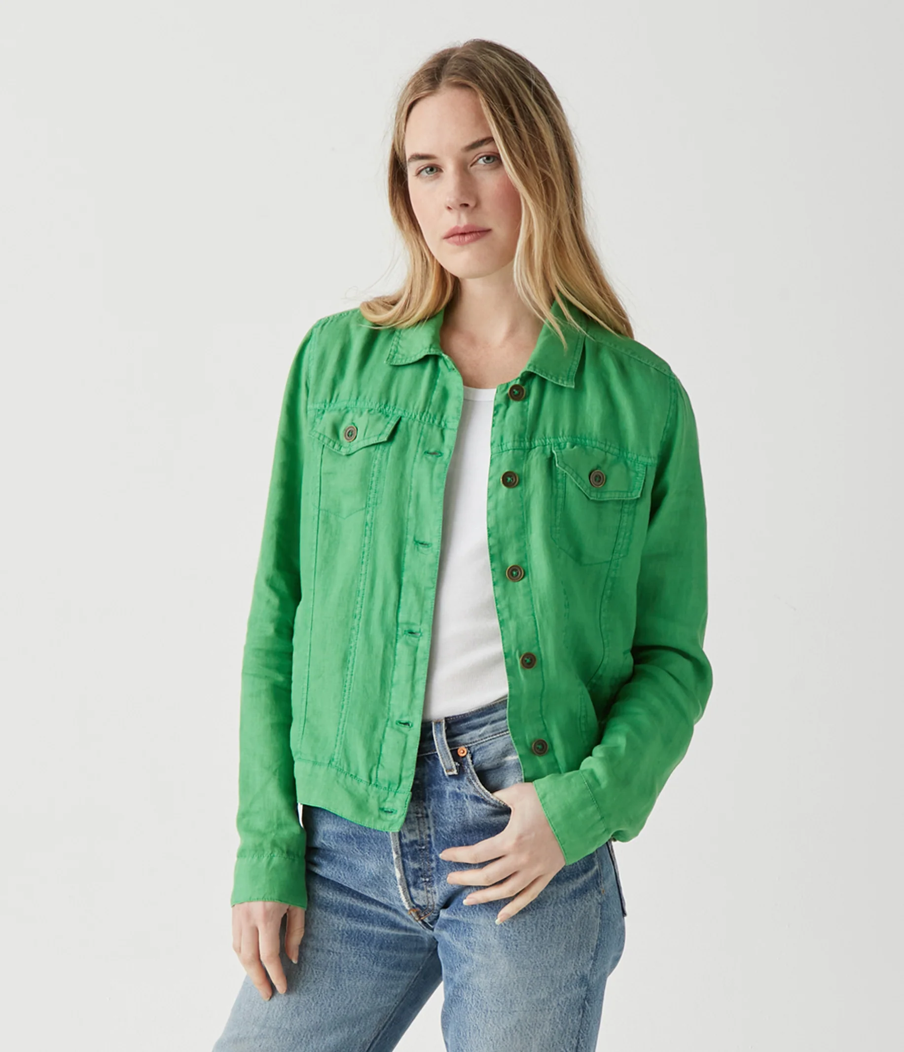 Jean Linen Jacket - Image 86