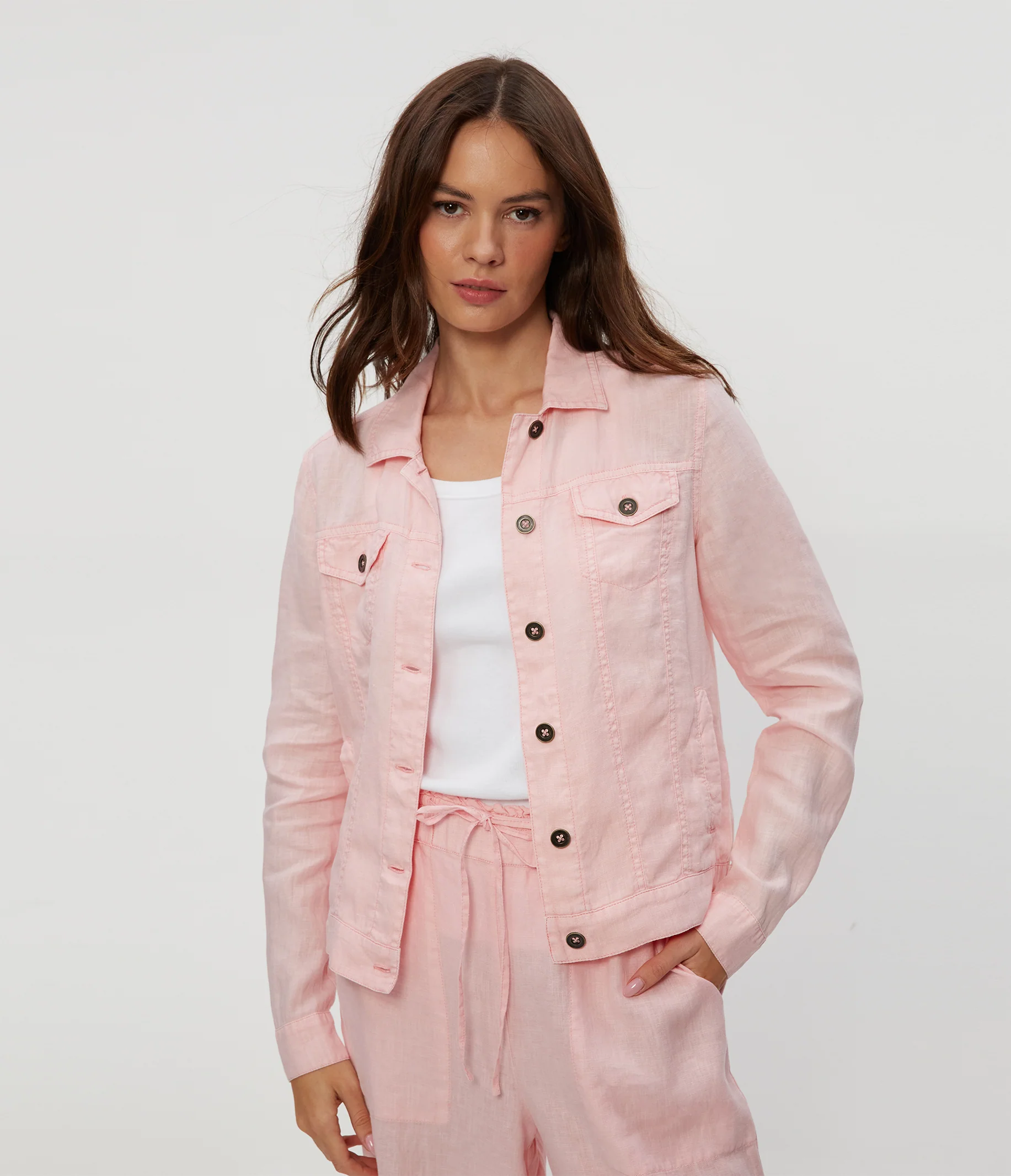 Jean Linen Jacket - Image 98