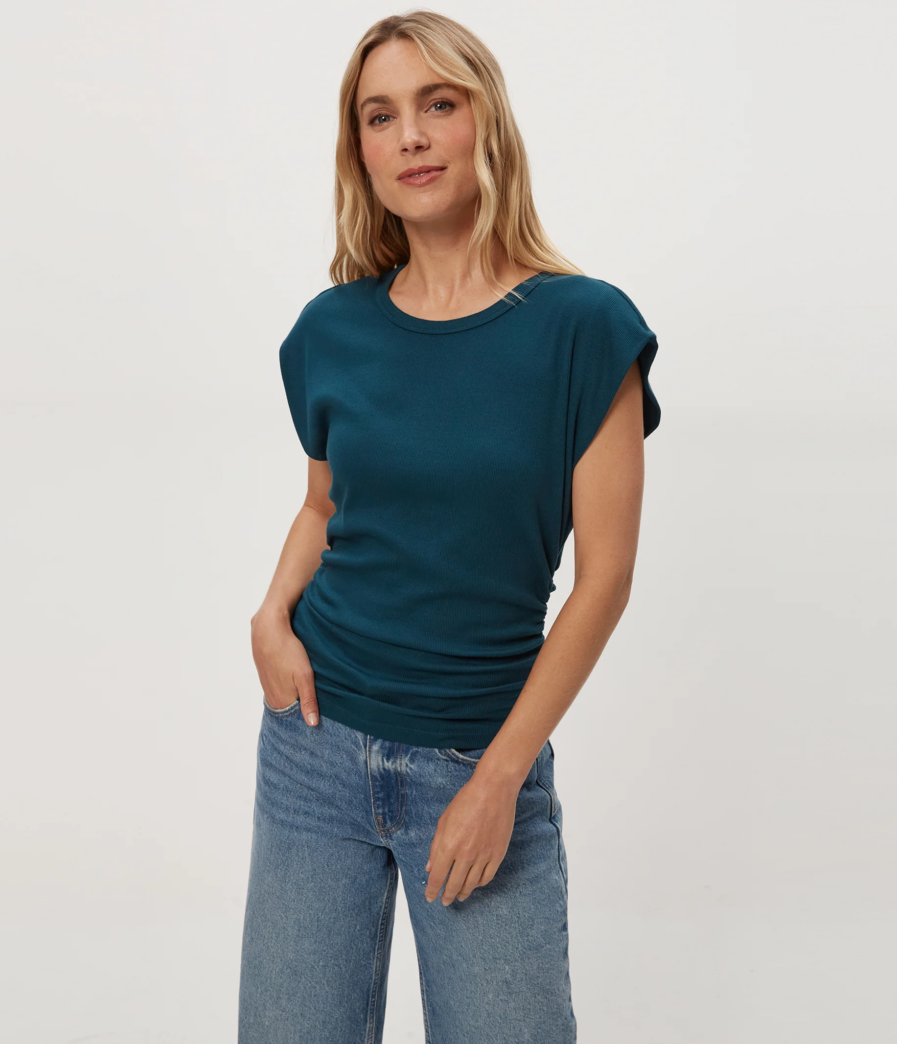 Joni Power Shoulder Tee - Image 13