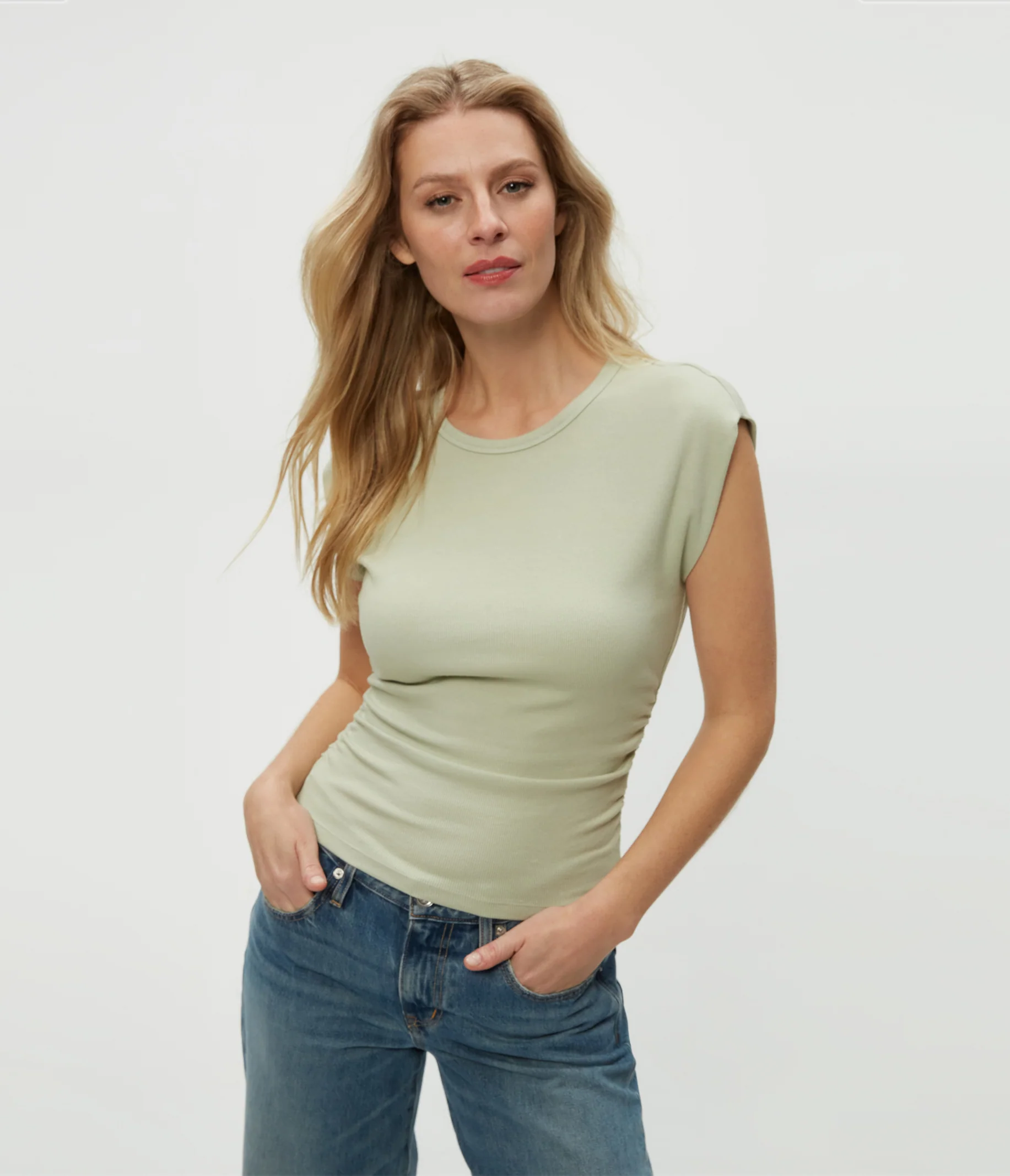 Joni Power Shoulder Tee - Image 17